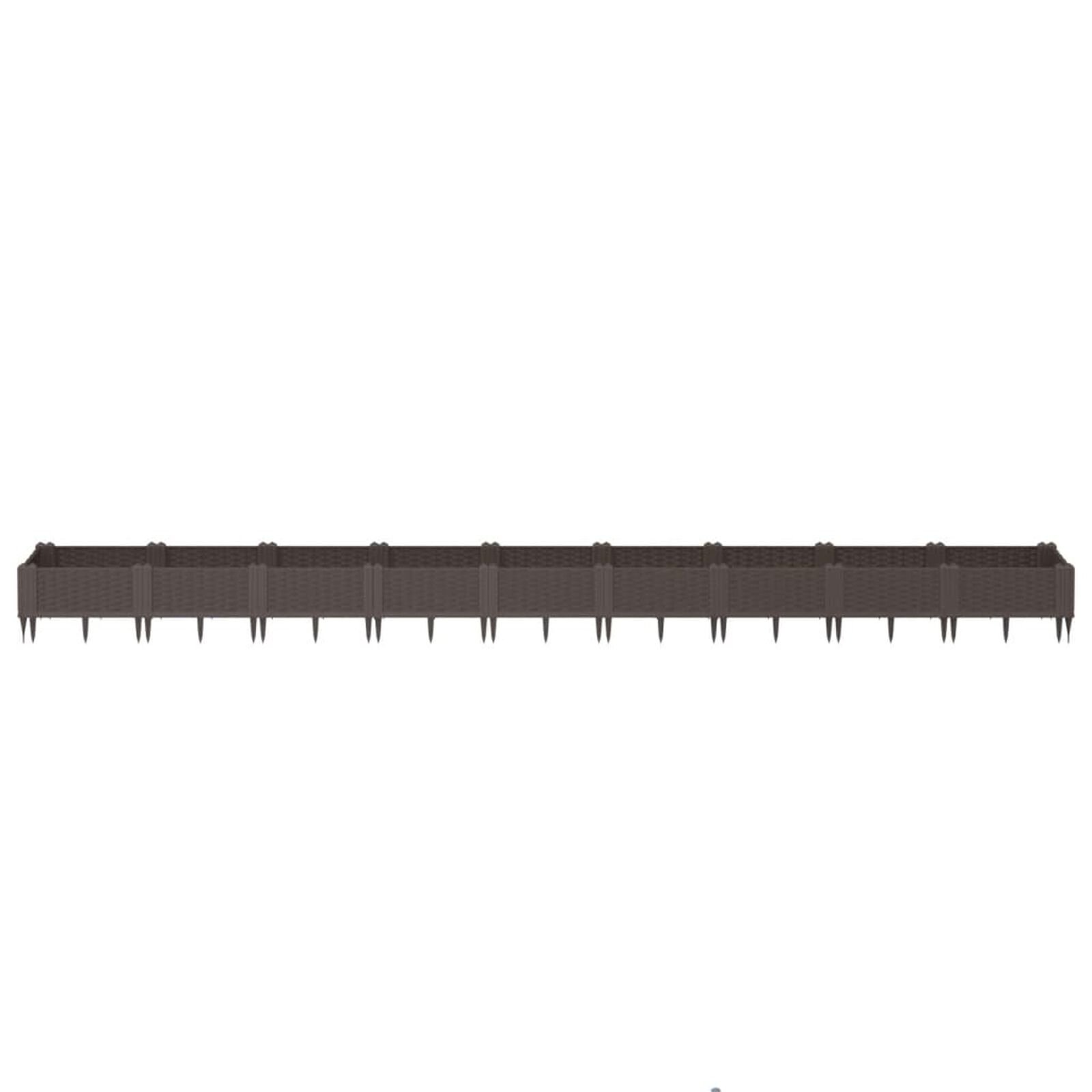 Pelouse et jardin   VidaXL 368021 Marron