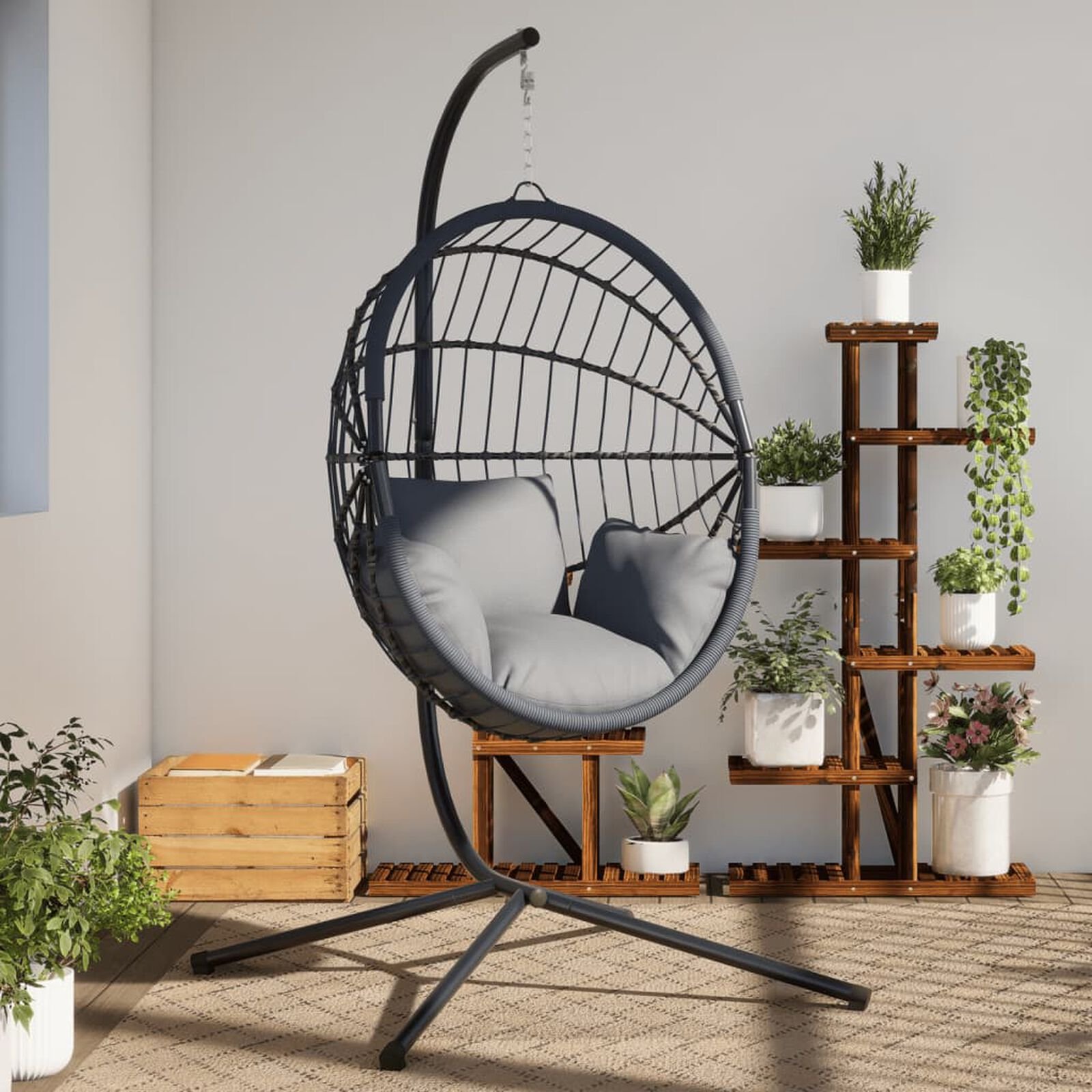 Pelouse et jardin   VidaXL 4007413 Noir