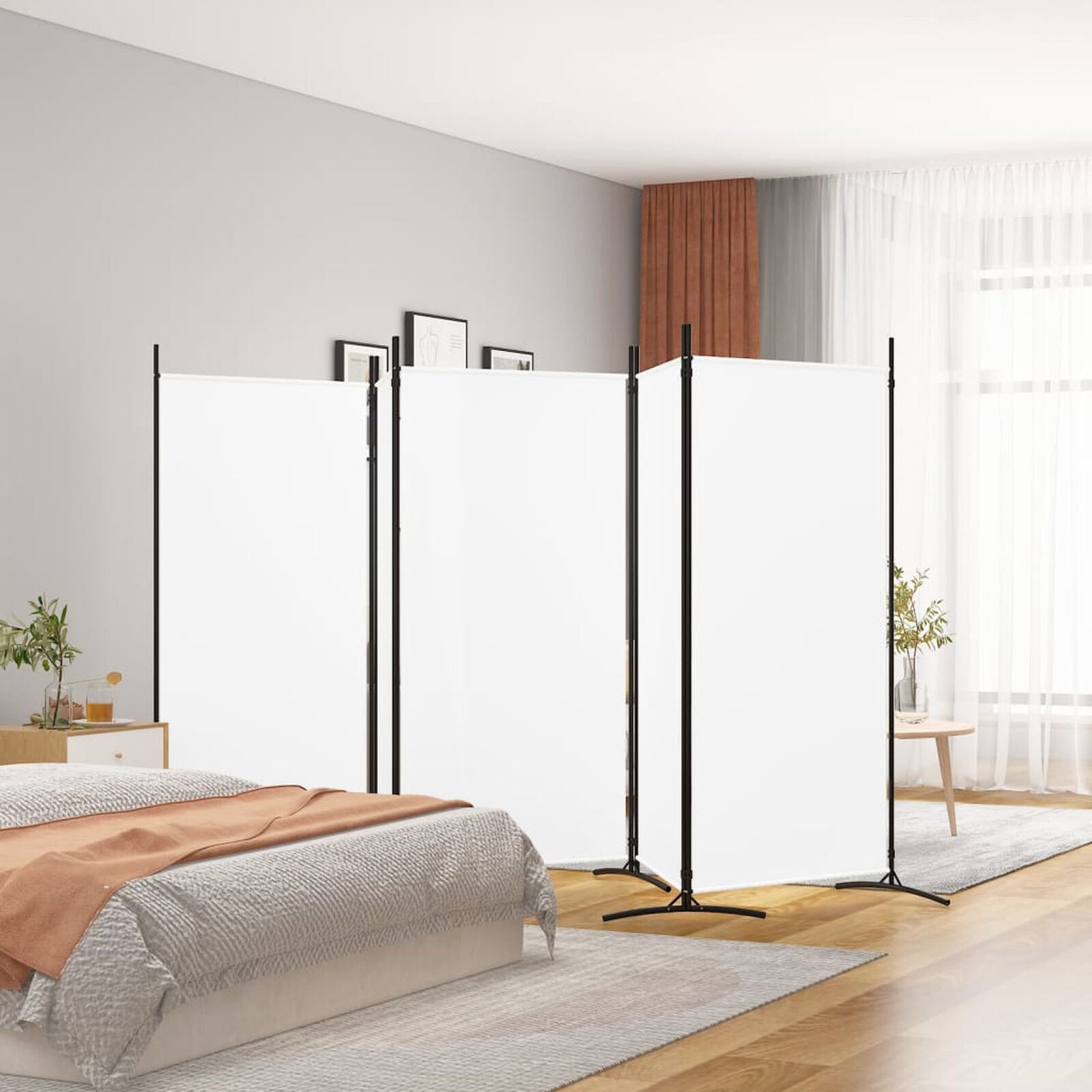 Séparateurs de pièces   VidaXL 350266 Blanc