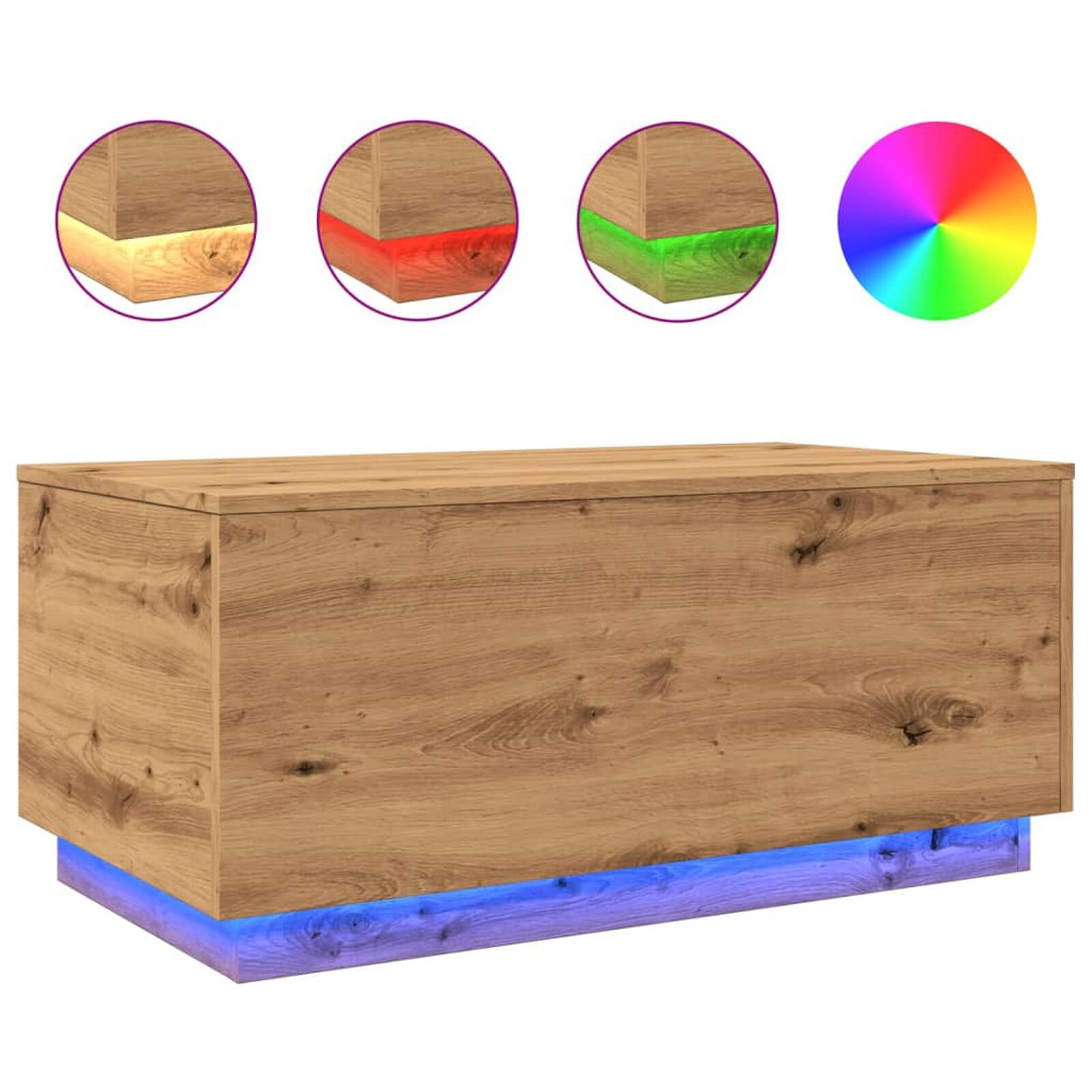 Tables  VidaXL 857723 Chene