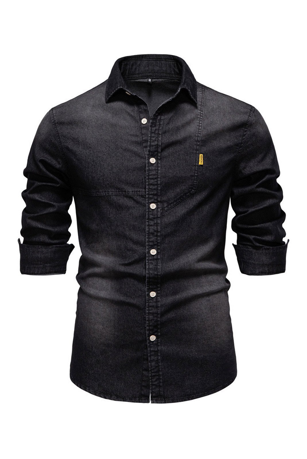 Chemises manches longues  VINTACY 6036_Black 