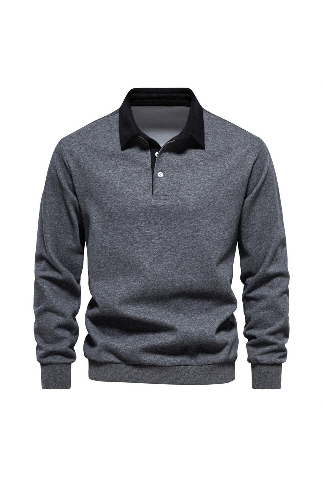 Polos manches longues  VINTACY HD05_Dark_Grey Dark grey