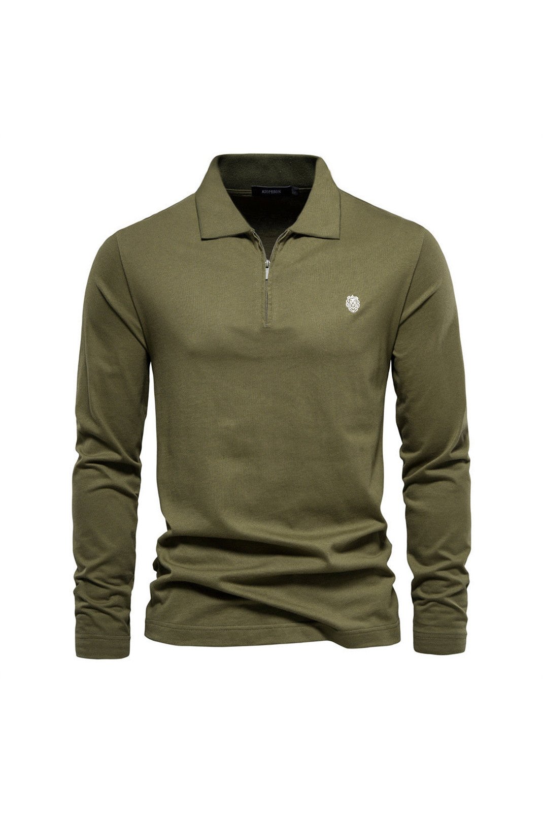 Polos manches longues  VINTACY PL212 ARMY-GREEN