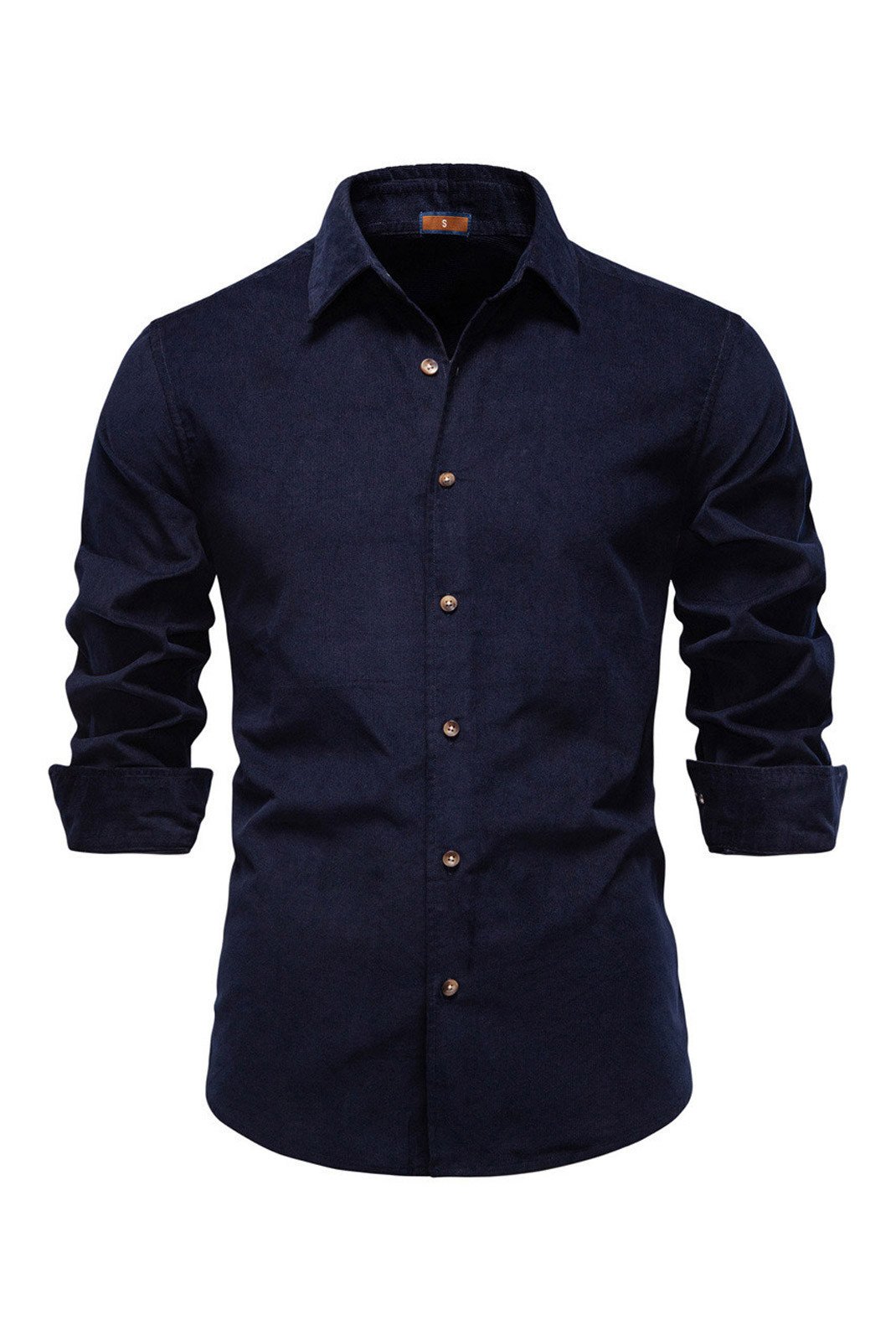 Chemises manches longues  VINTACY SH2041_Navy_Blue 