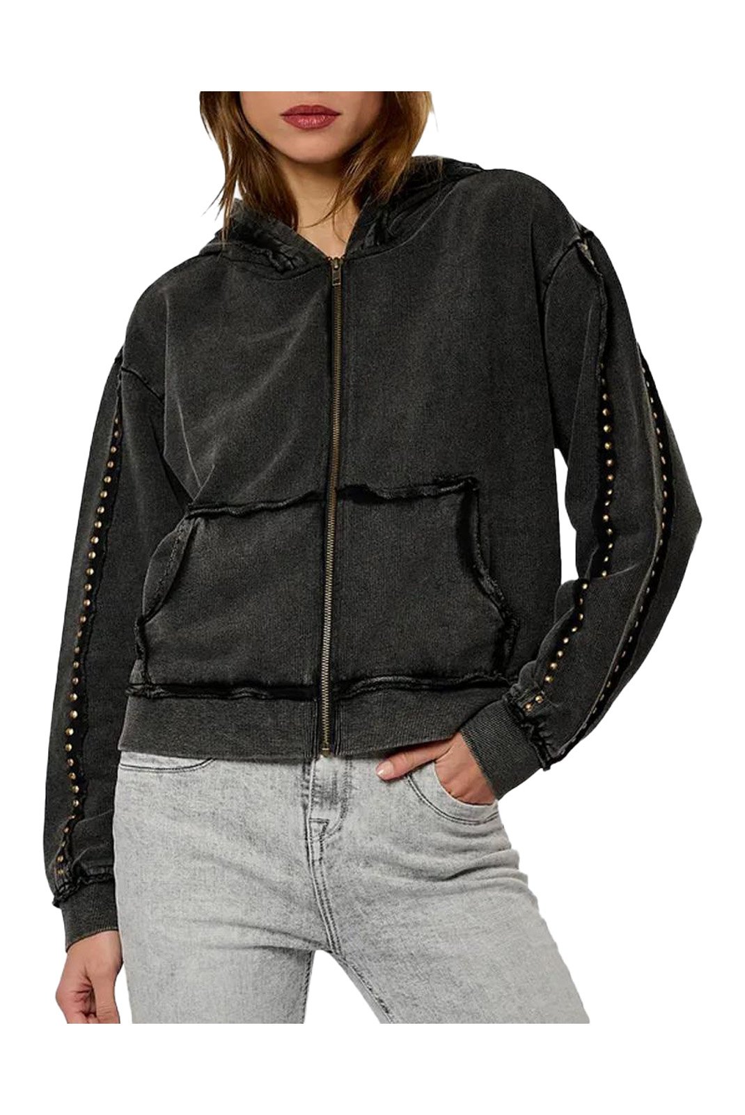 Sweat / sweat zippé  Kaporal VITRA CHARCO