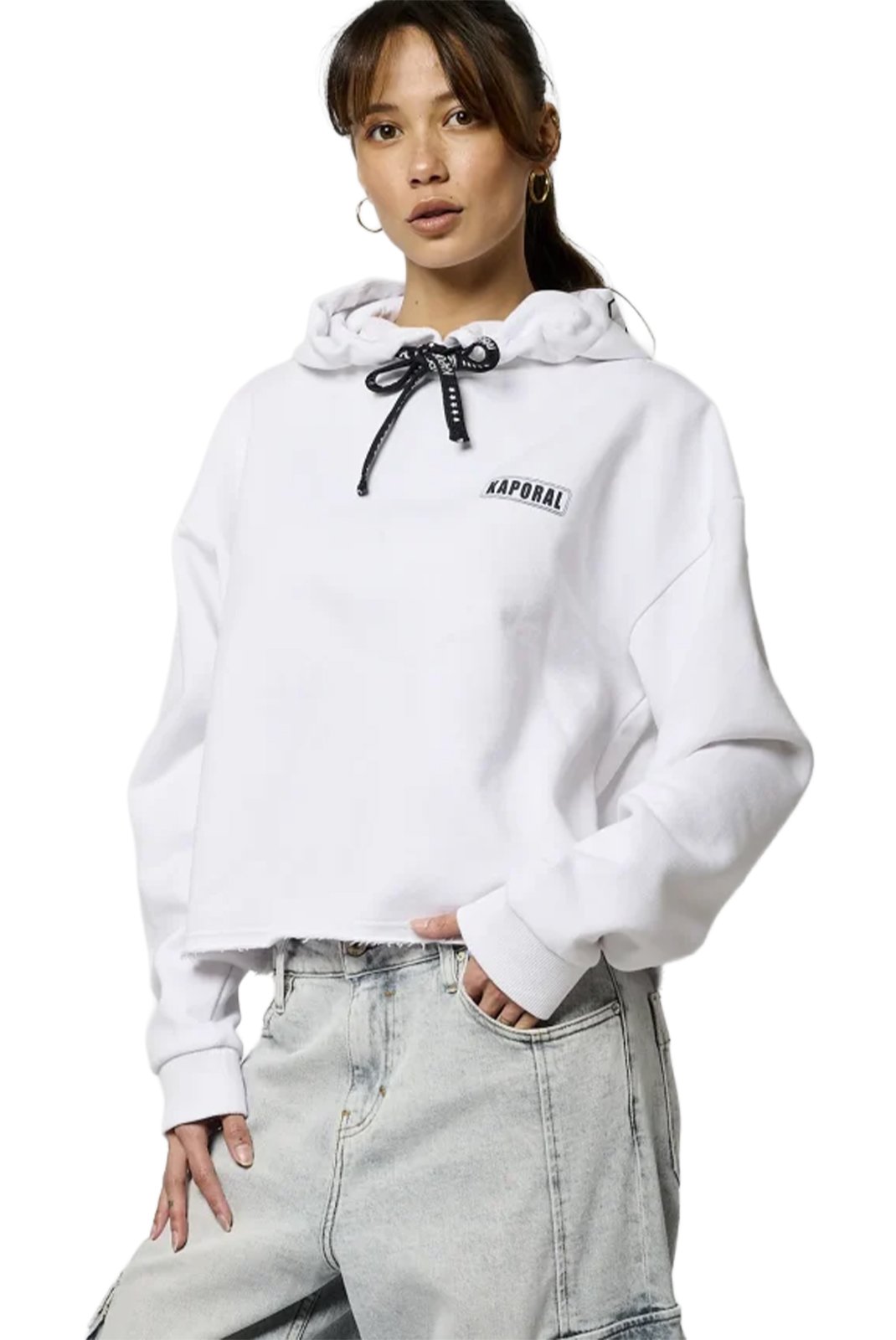 Sweat / sweat zippé  Kaporal VLAP WHITE