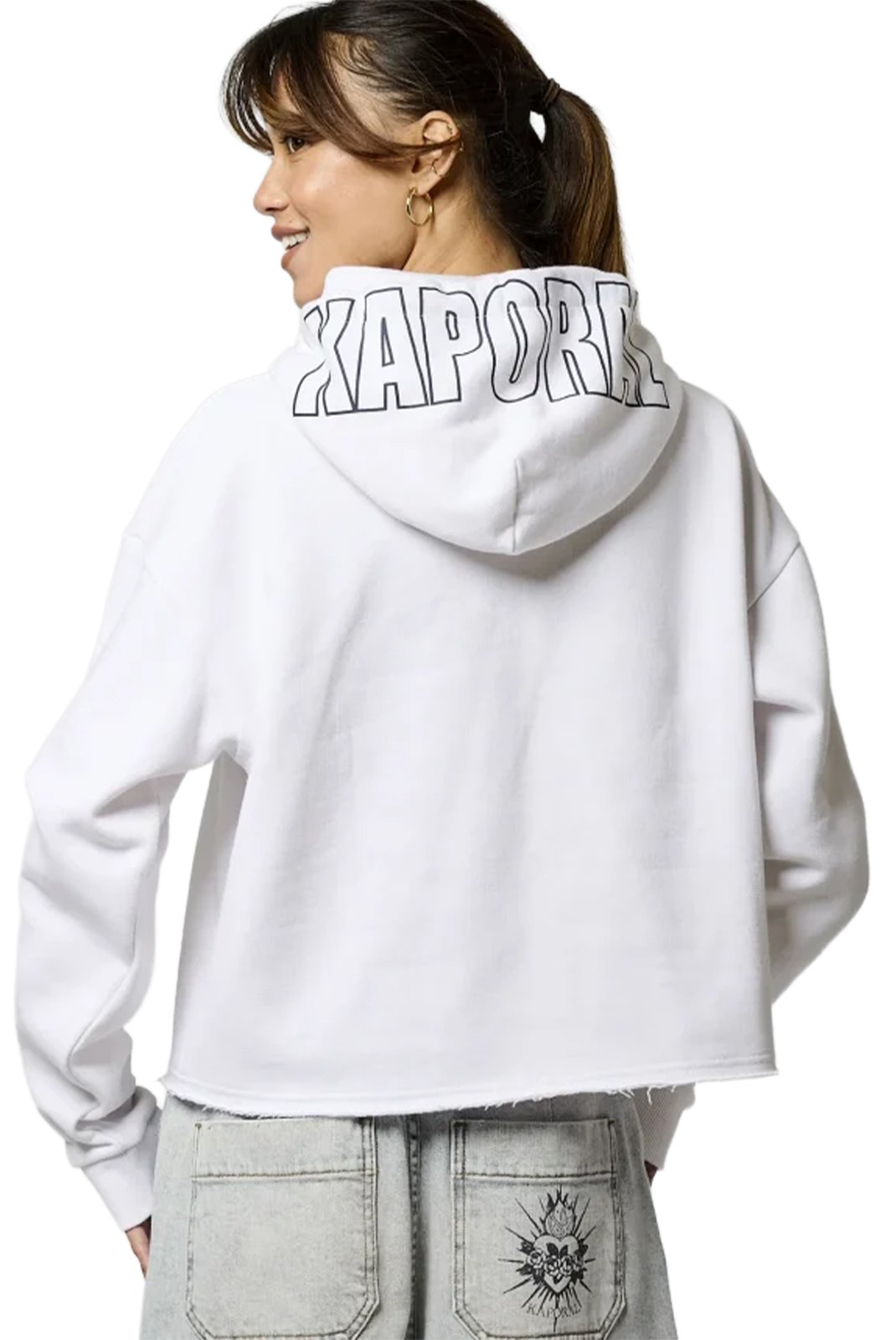 Sweat / sweat zippé  Kaporal VLAP WHITE