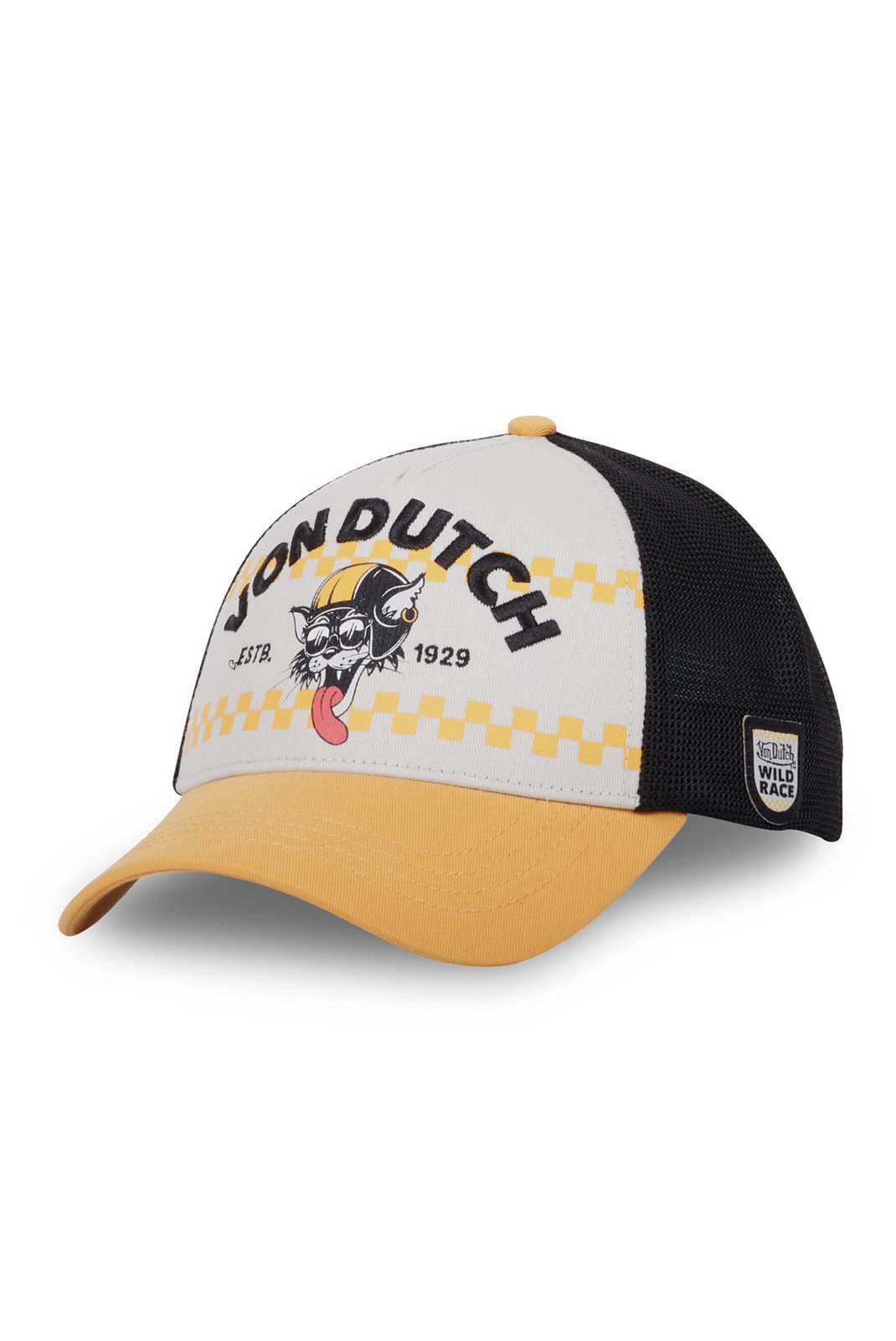 Bonnets / Casquettes  Von dutch VD_1_CB_WIG Blanc/Jaune/Noir