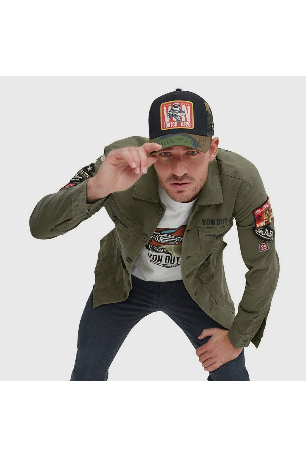 Vestes & blousons  Von dutch VD_1_JKT_REBE_K Vert