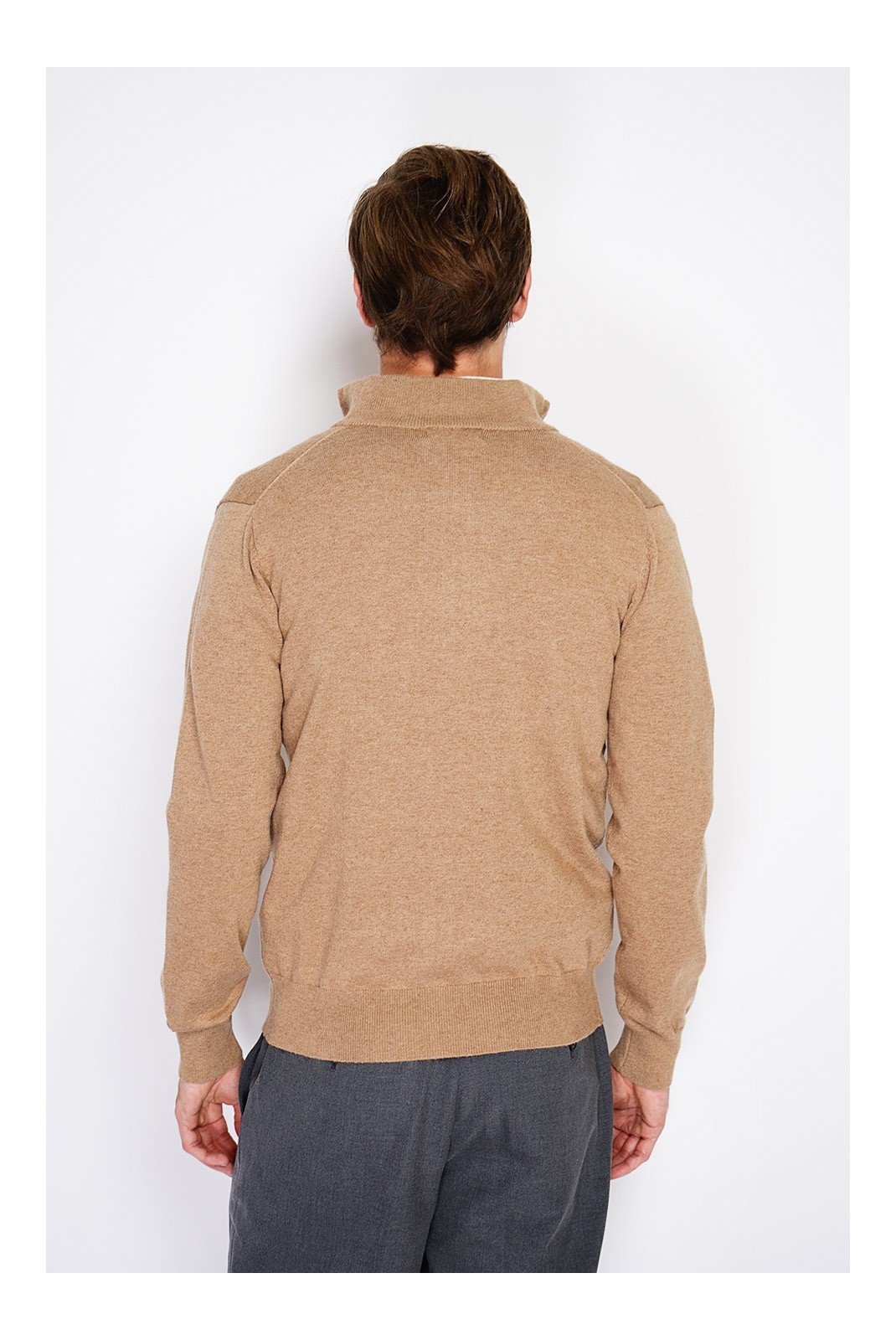 Gilets  William de faye WFM146_CAMEL_FONCE Camel