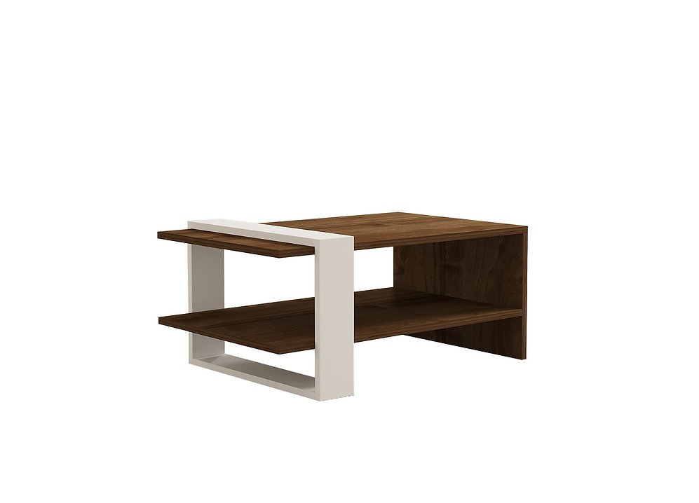 Tables basses  WOODEN ART 835PUQ2816 Walnut/White
