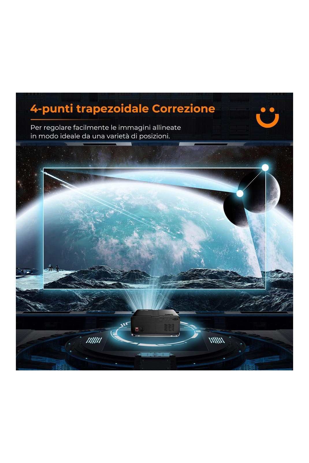 Vidéo projecteur  YABER CCK02020 Noir