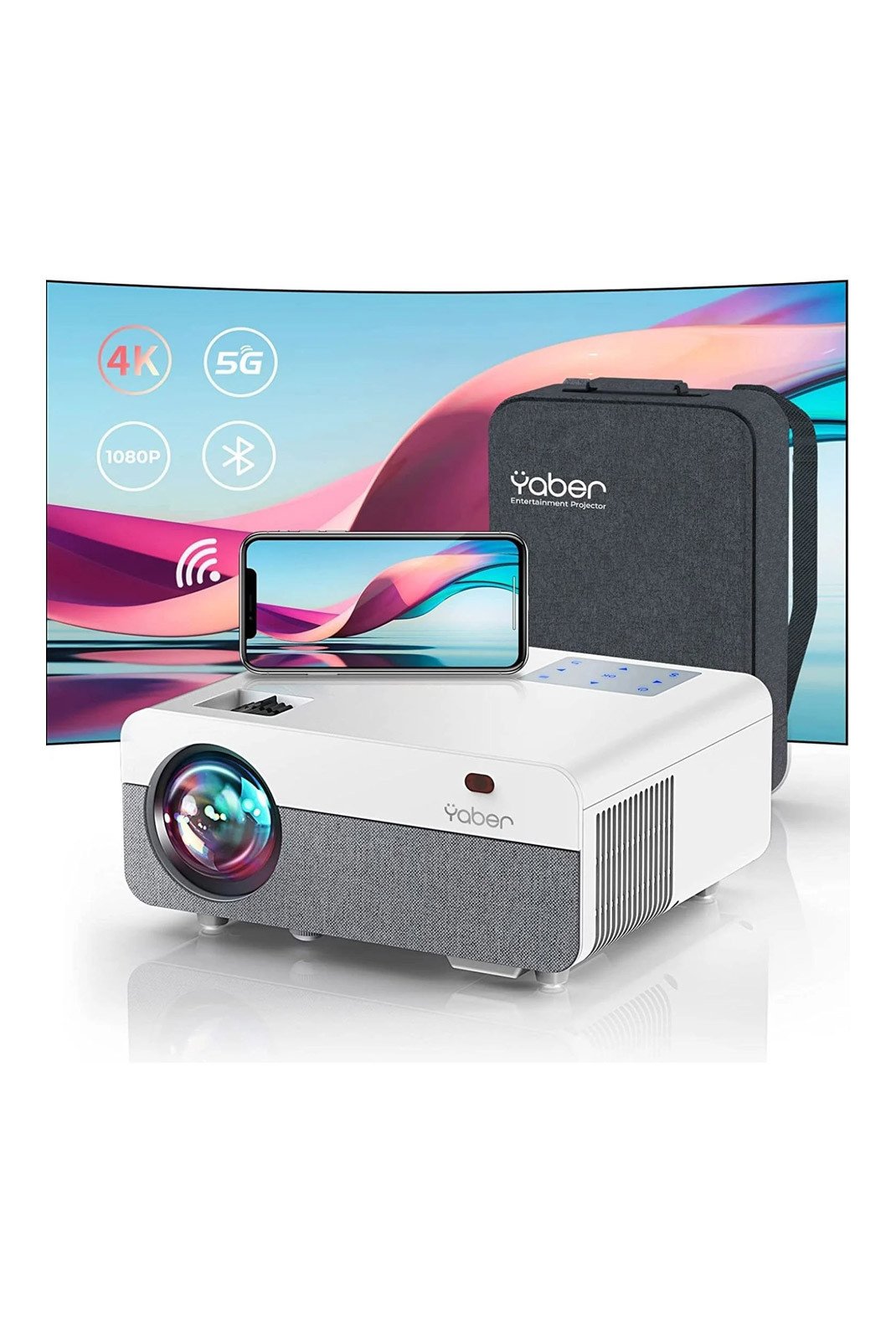 Vidéo projecteur  YABER CCK02040 Blanc