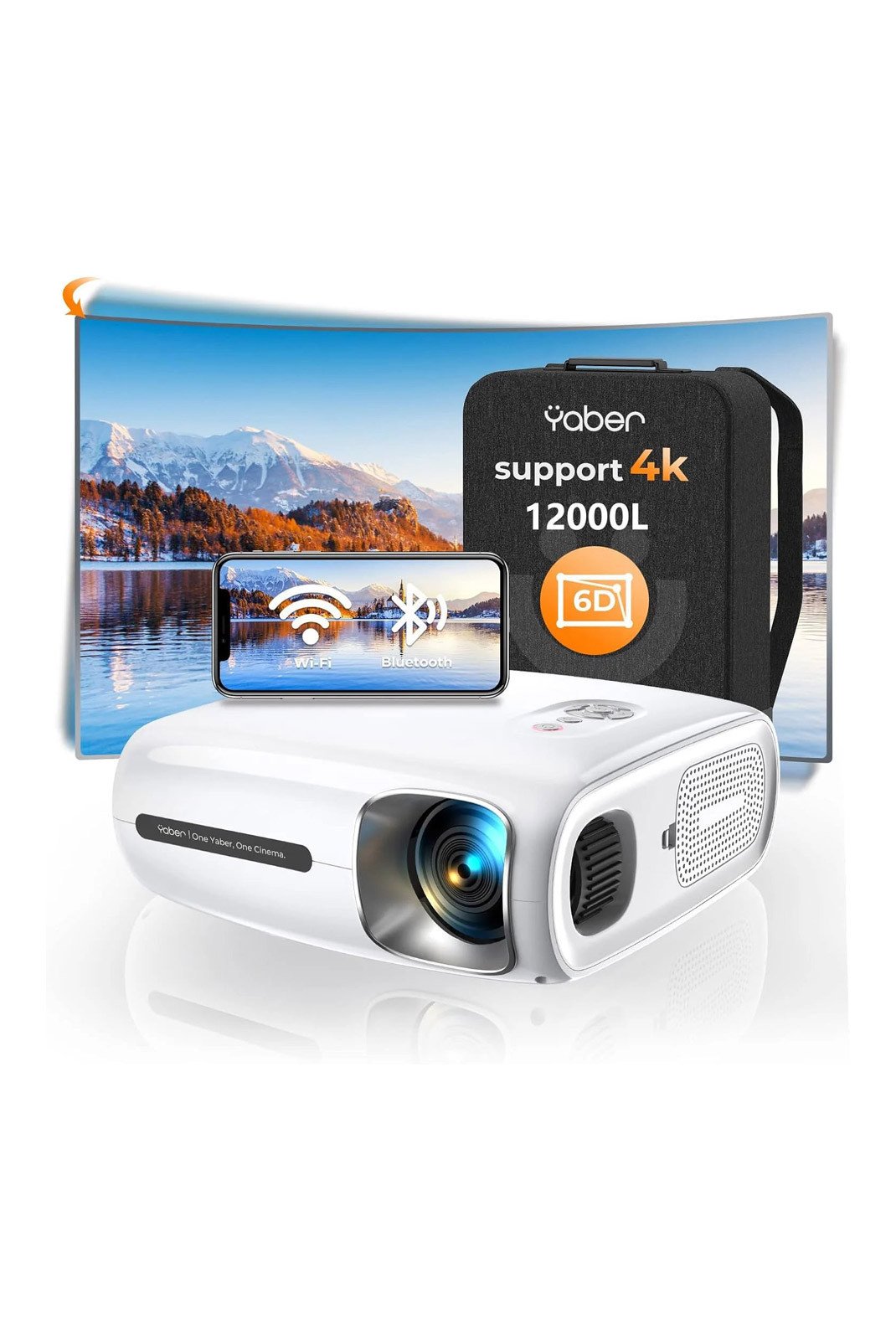 Vidéo projecteur  YABER CCK02120 Blanc