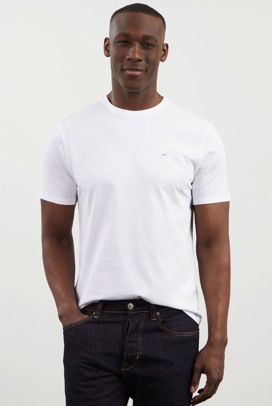 T-S manches courtes  Eden park PPKNITCE0007 BLANC