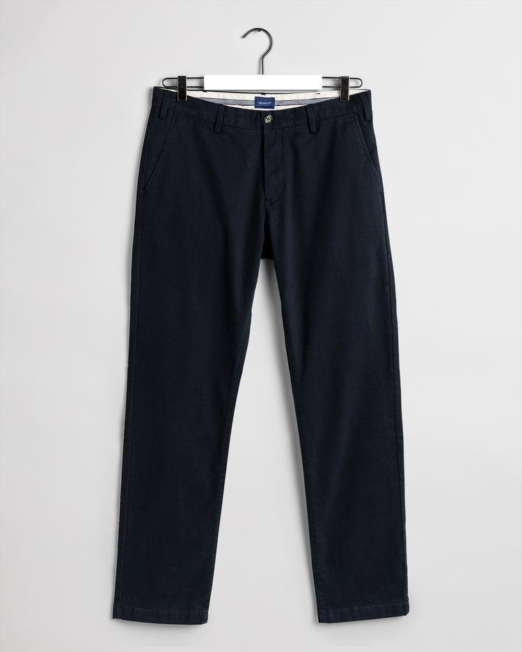 Pantalons chino/citadin  Gant 1503956 405 NAVY