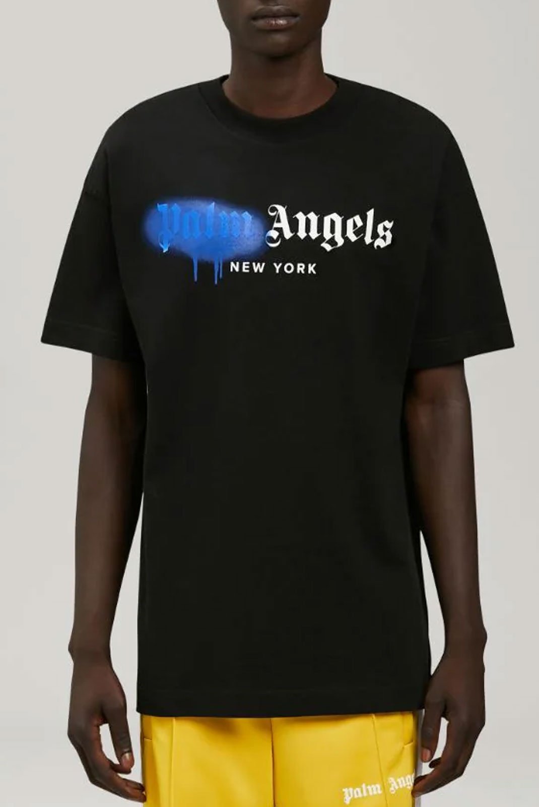 Homme  Palm Angels PMAA001S21JER0401045 BLACK/BLUE