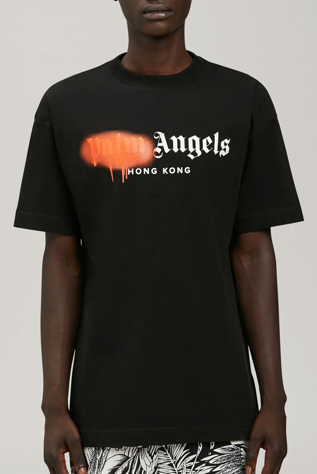 Homme  Palm Angels PMAA001S2041300561018 BLACK/ORANGE