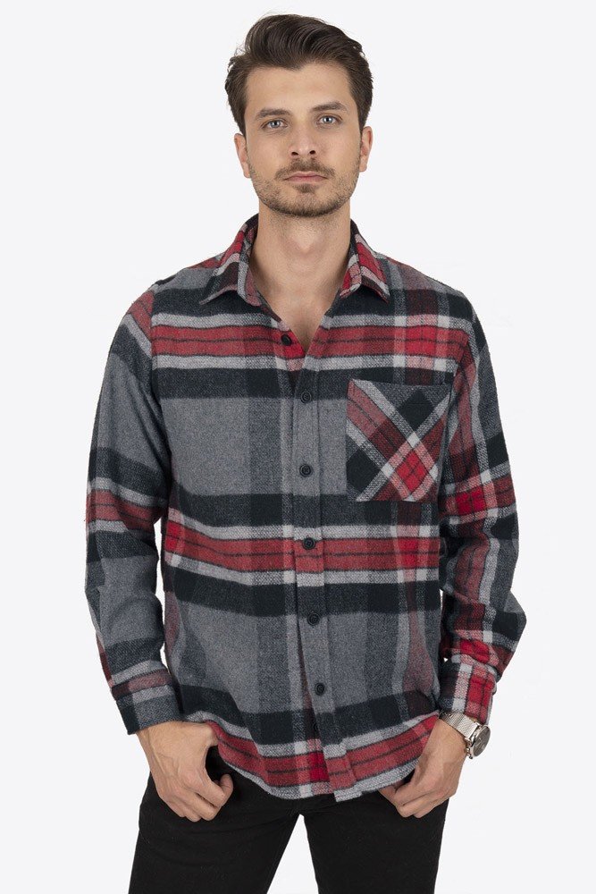 Chemises manches longues  ETIKMEN 83 mountain grey