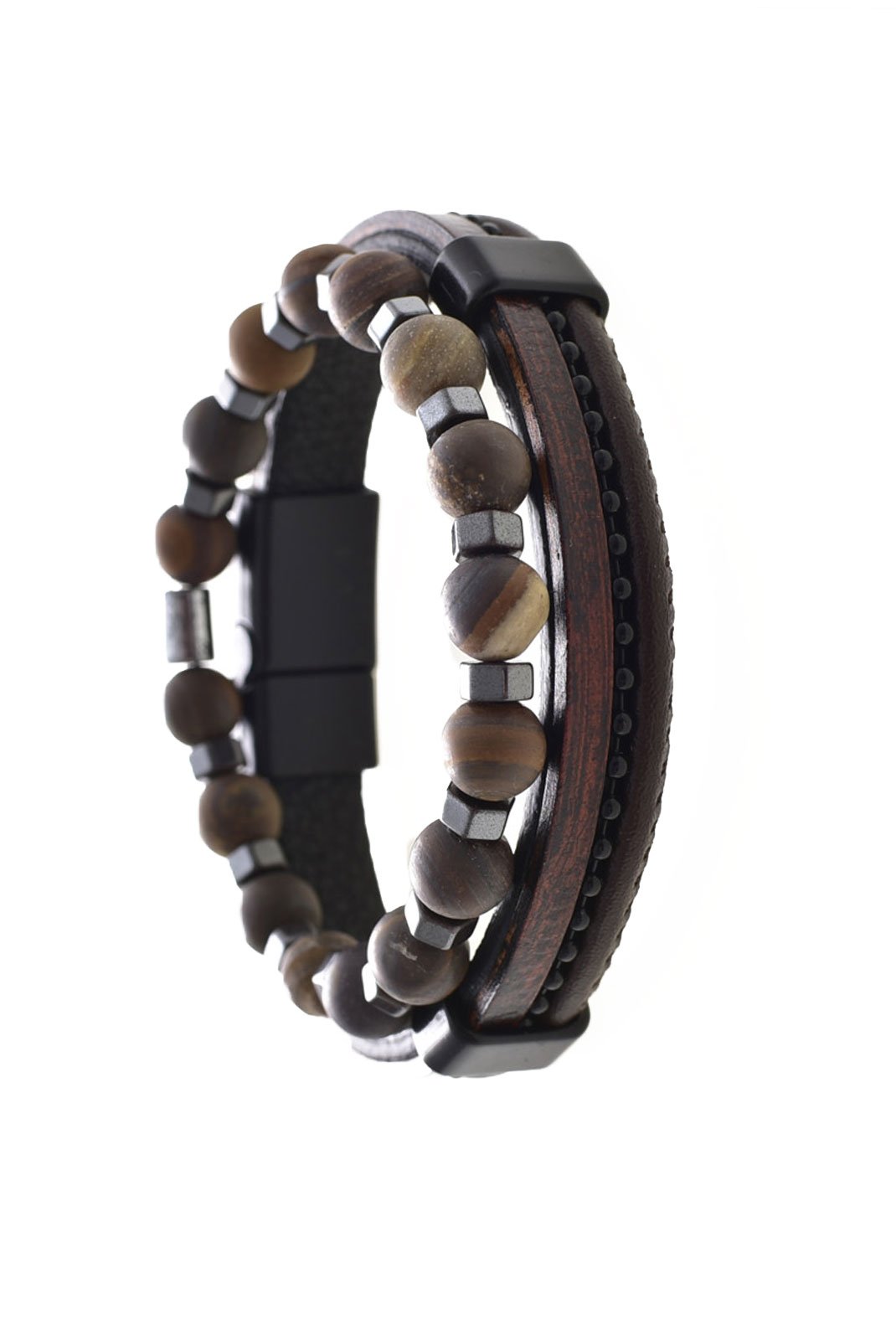 Montres / Bijoux  L'atelier de Gaspard A94 Mizu Pearls Marron