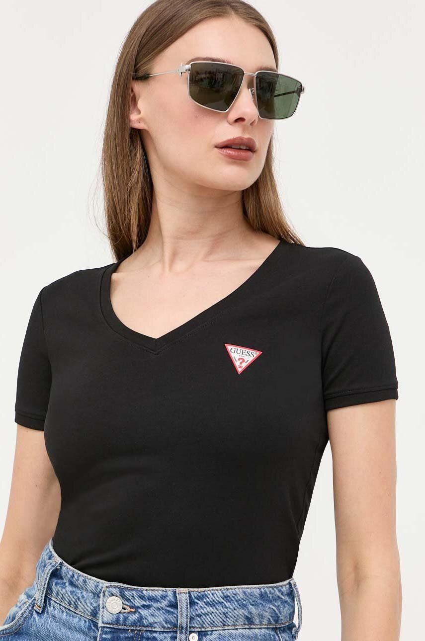 Tee shirt  Guess jeans W2YI45 J1314 JBLK Jet Black A996