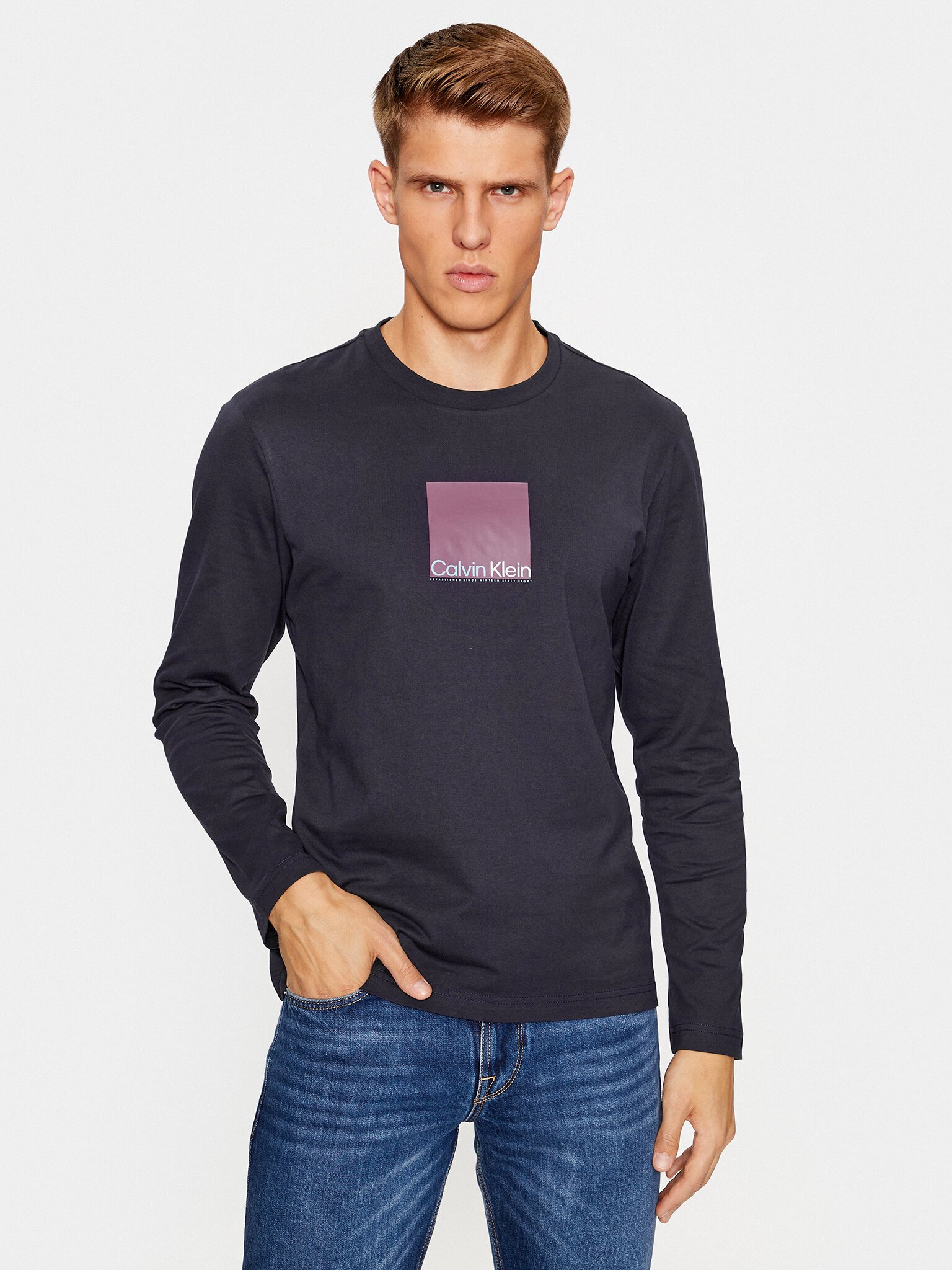 T-S manches longues  Calvin klein K10K111835 CHW NIGHT SKY
