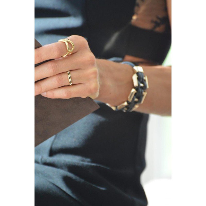 Montres / Bijoux  L'atelier de Gaspard A78 Chrome Noir or