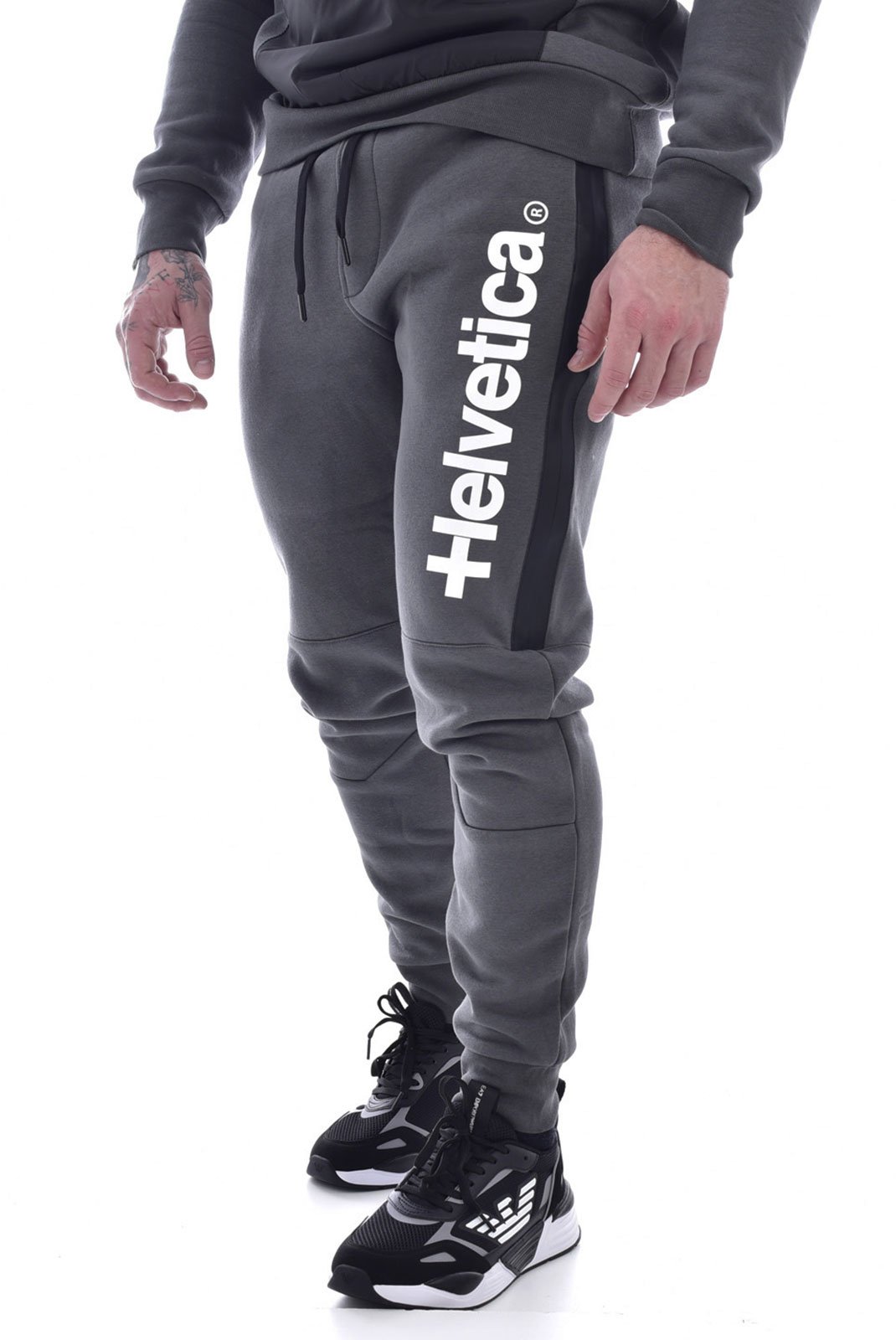 Pantalons sport/streetwear  Helvetica GAWLER2 DARK GREY