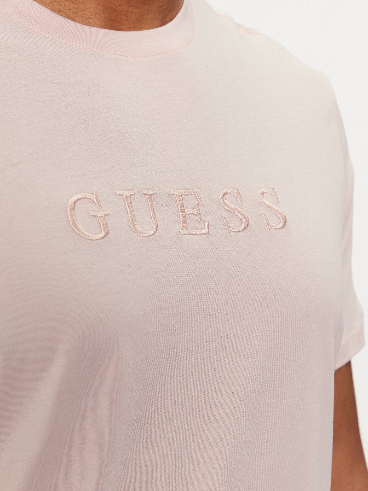 T-S manches courtes  Guess jeans M2BP47 K7HD0 G6R4 BLUSH COTTON