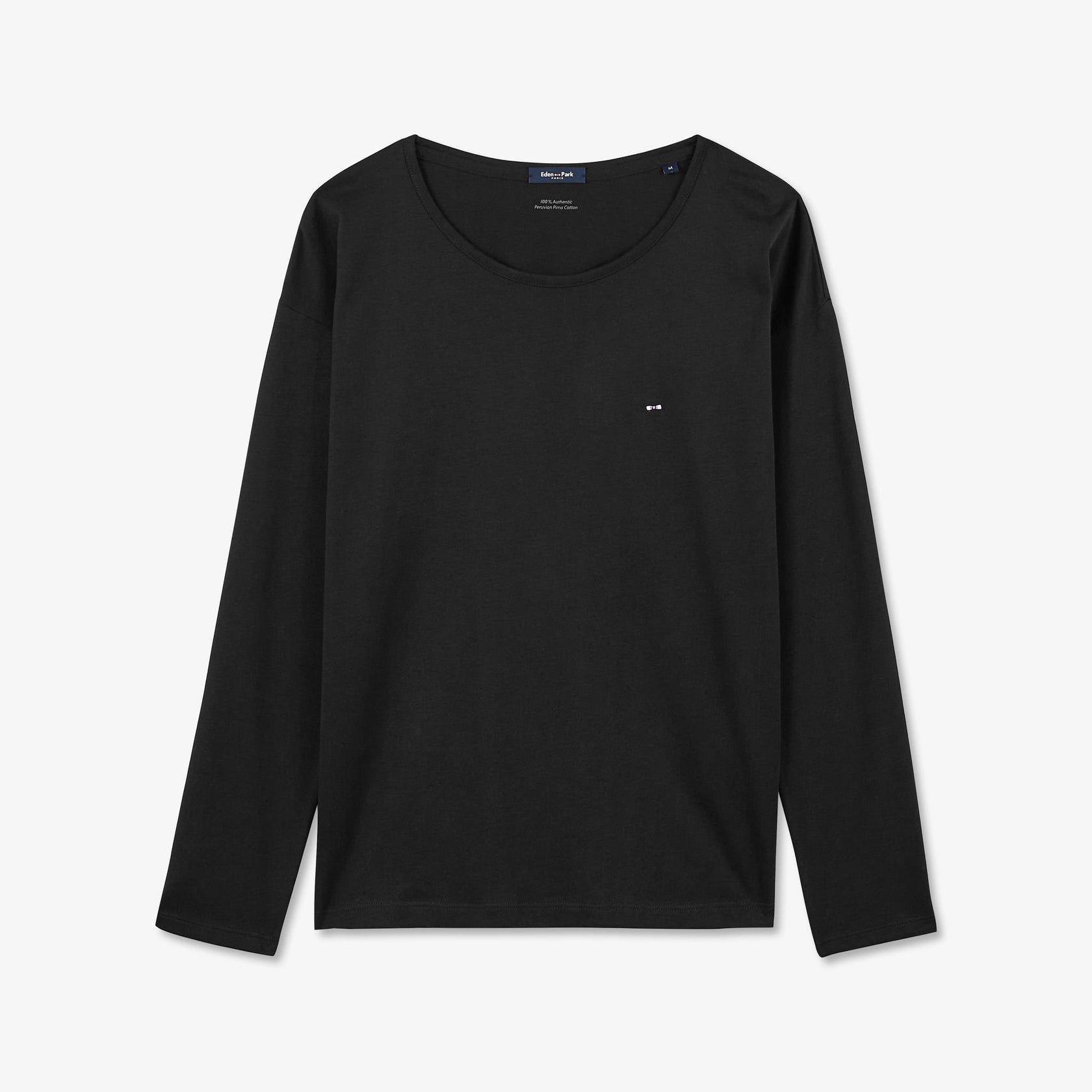 Tee shirt manches longues  Eden park H23MAITL0001 Noir
