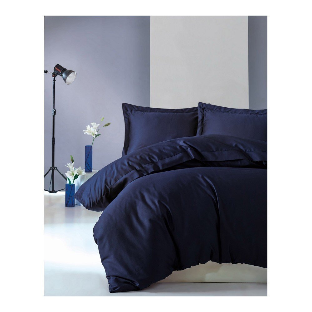Linge de lit  Cotton box 129CTN63490 Dark Blue