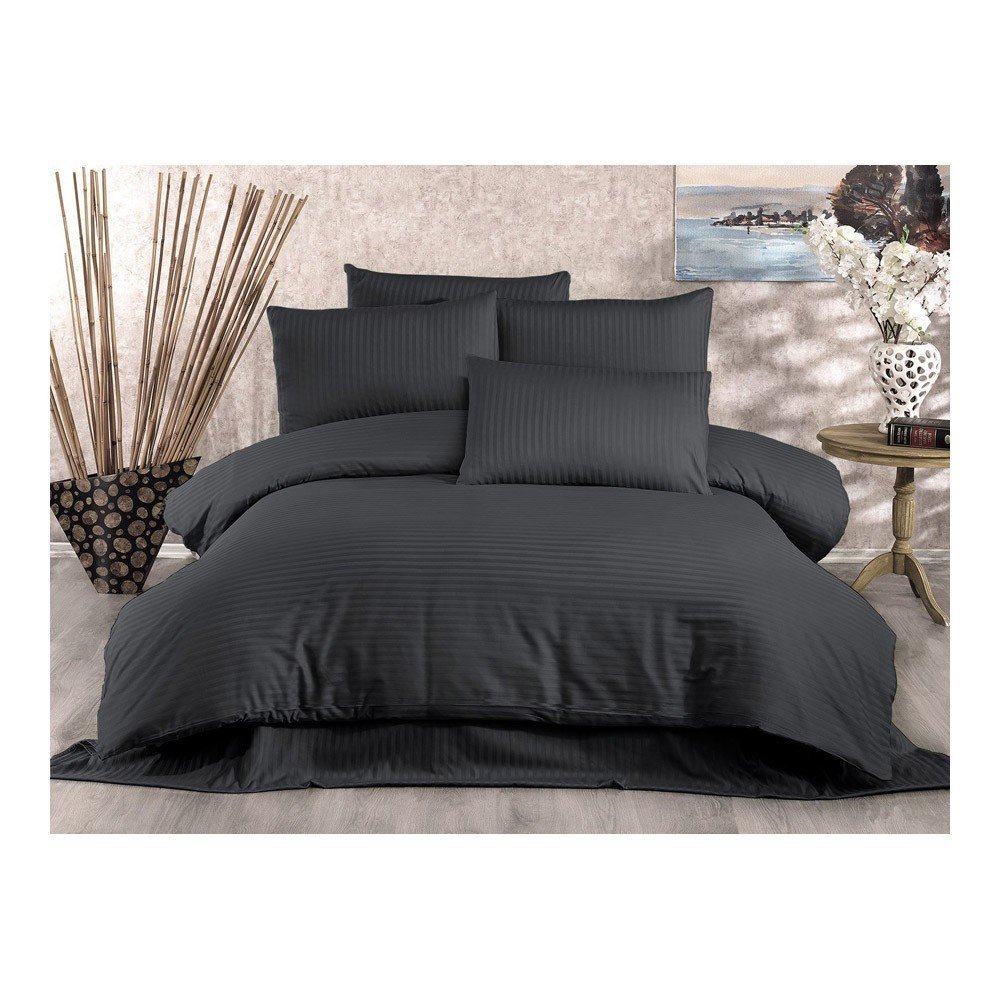 Linge de lit  Cotton box 149KRL62101 Anthracite