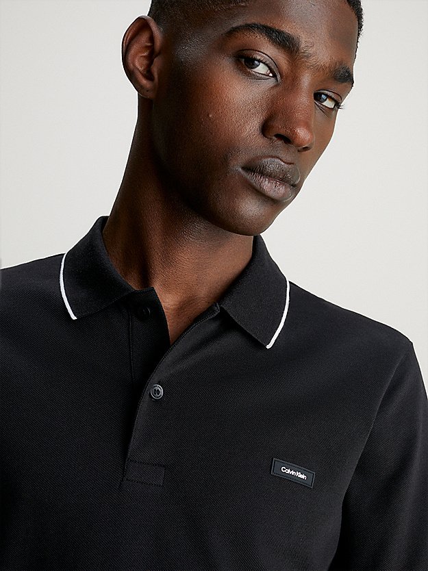 Polos manches courtes  Calvin klein K10K112751 BEH Ck Black