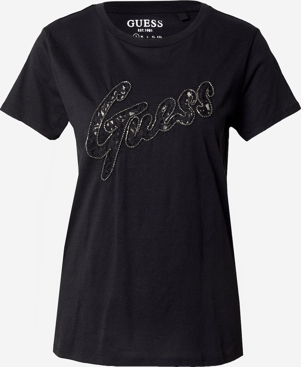 Tee shirt  Guess jeans W4RI25 K9RM1 JBLK Jet Black A996