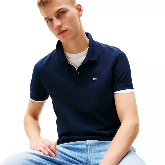 Polos manches courtes  Tommy Jeans DM0DM20676 C1G Dark Night Navy
