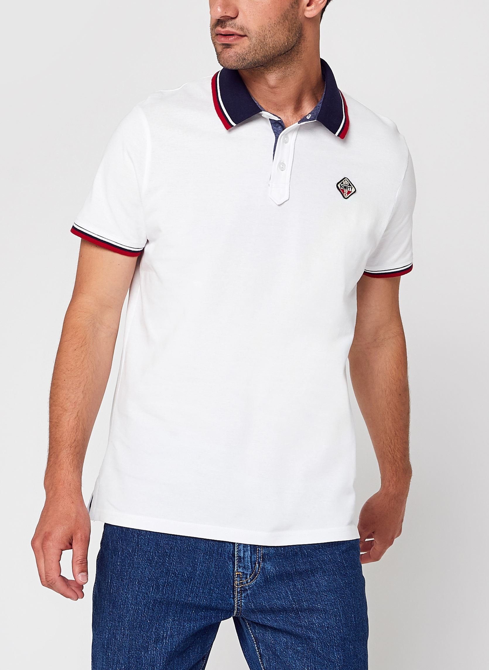 Polos manches courtes  Schott PSHARBOURS21 WHITE