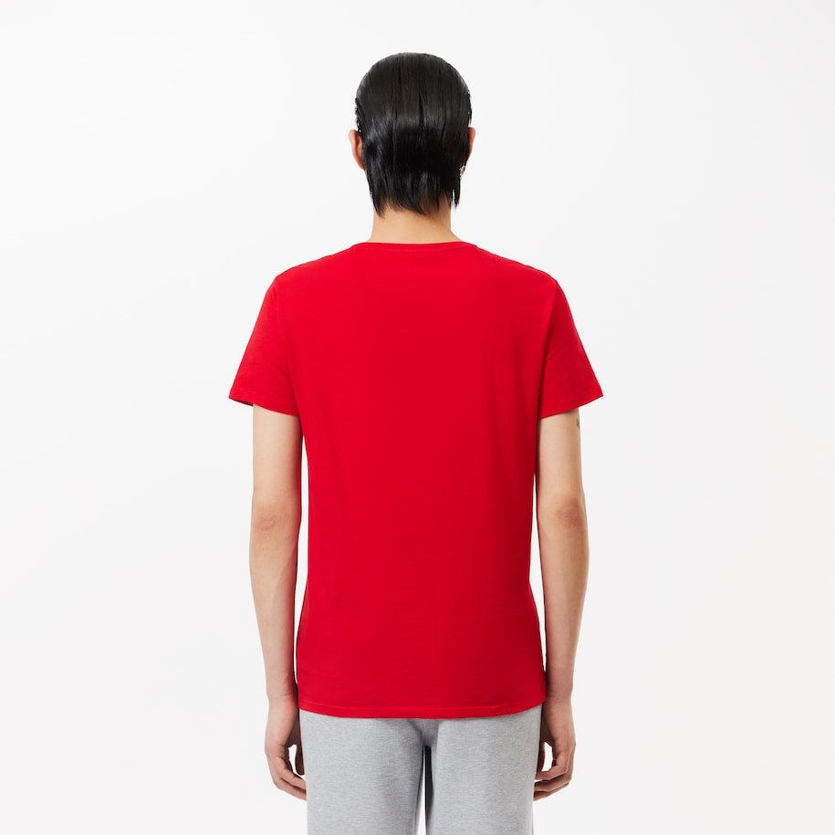 T-S manches courtes  Lacoste TH6709 240 RED 