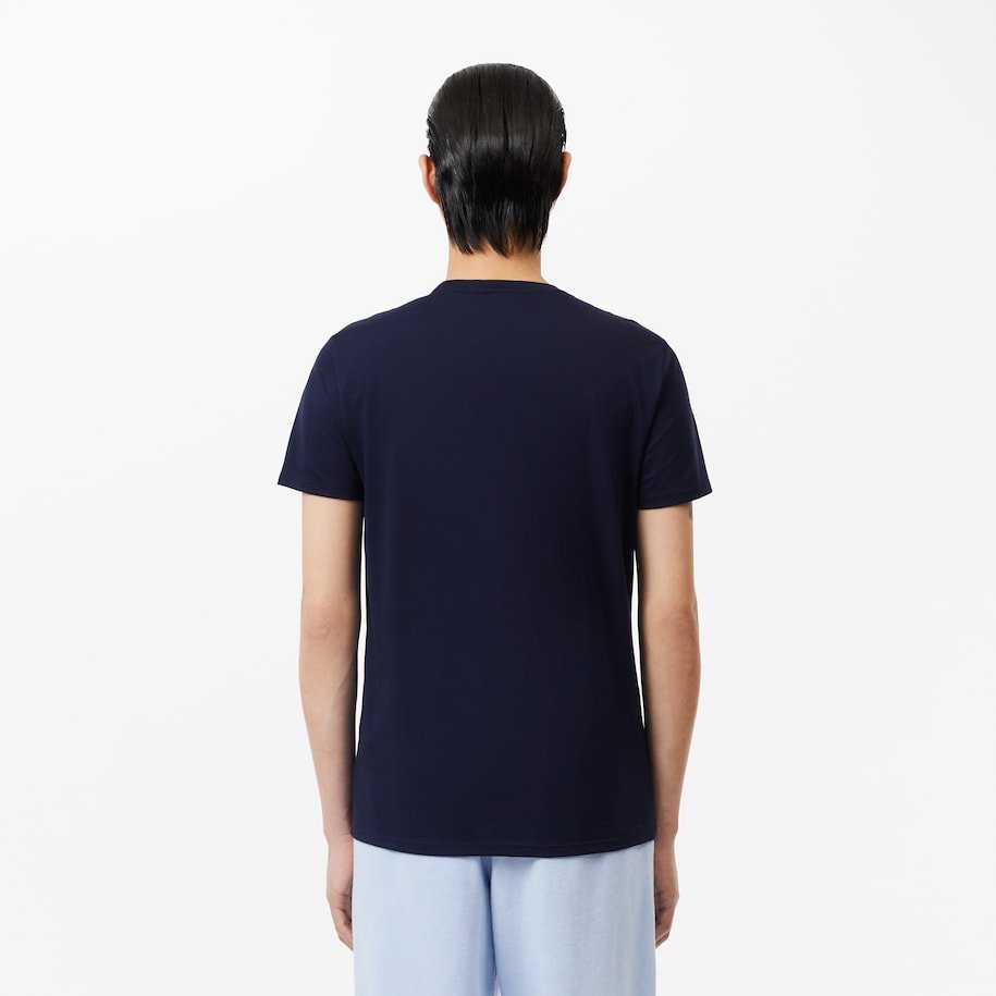 T-S manches courtes  Lacoste TH6709 166 NAVY BLUE
