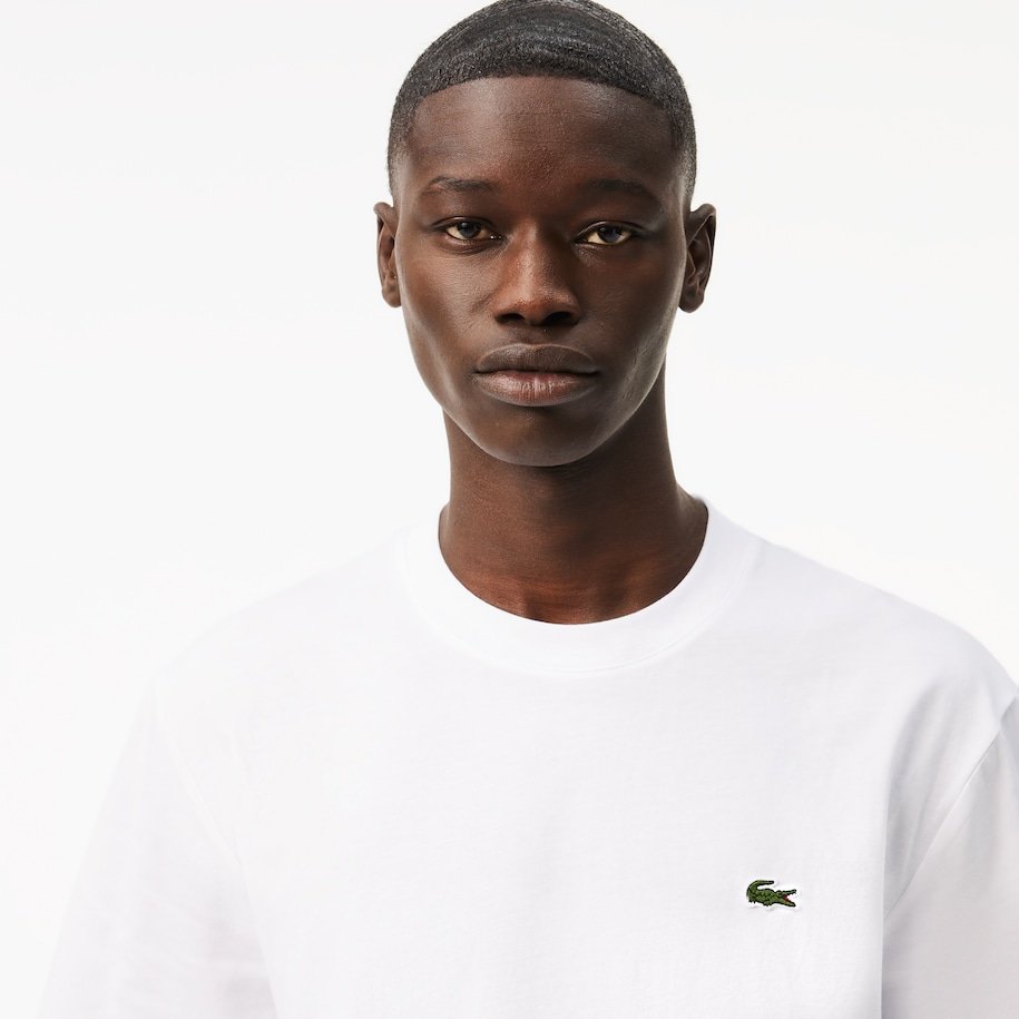 T-S manches courtes  Lacoste TH7318 001 WHITE