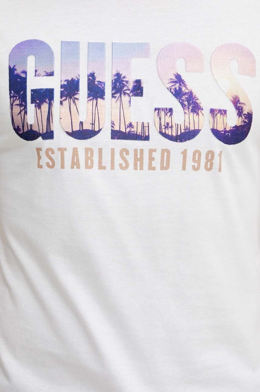 T-S manches courtes  Guess jeans M4YI83 K9RM1 G011 Pure White