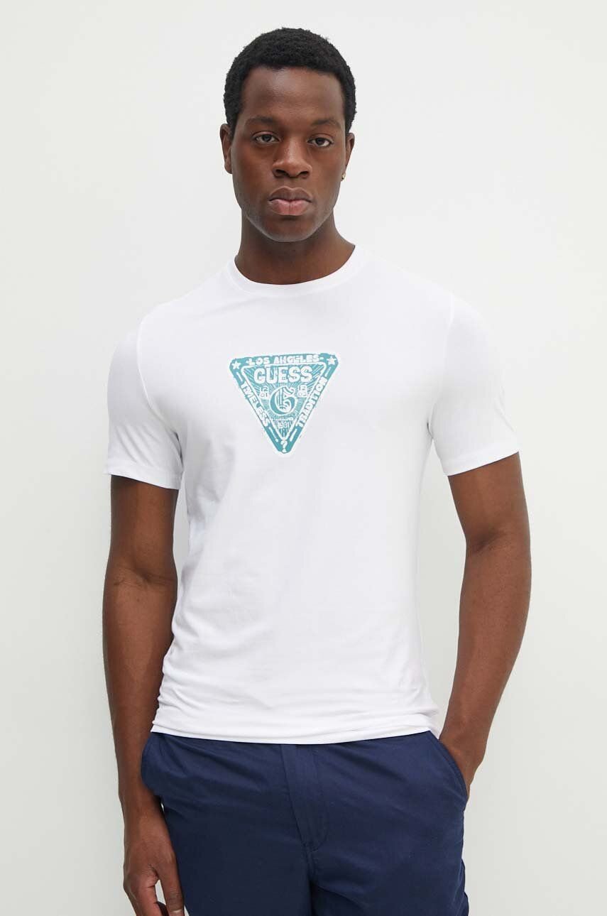 T-S manches courtes  Guess jeans M4YI35 J1314 G011 Pure White