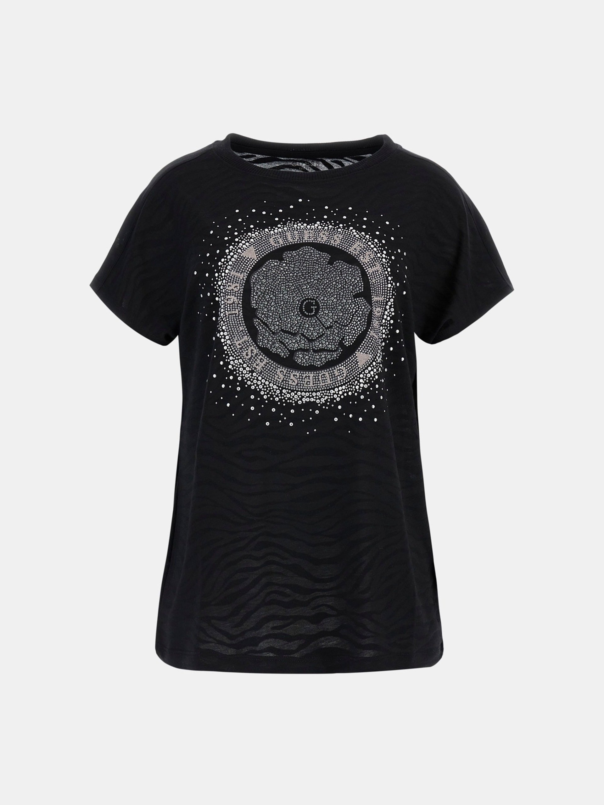 Tee shirt  Guess jeans W4YI29 KCCG0 JBLK Jet Black A996