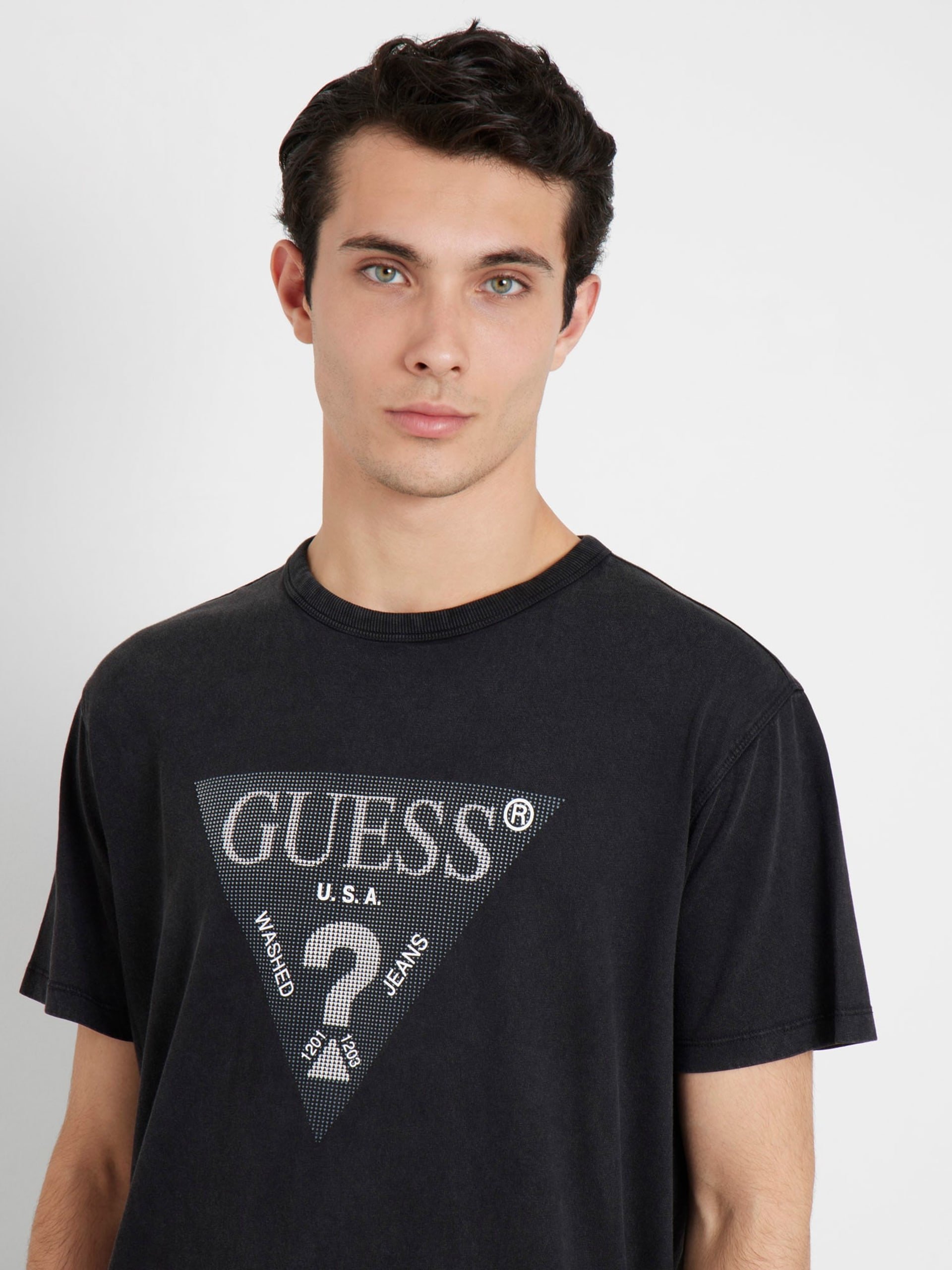 T-S manches courtes  Guess jeans M4YI05 I3Z14 JBLK Jet Black A996