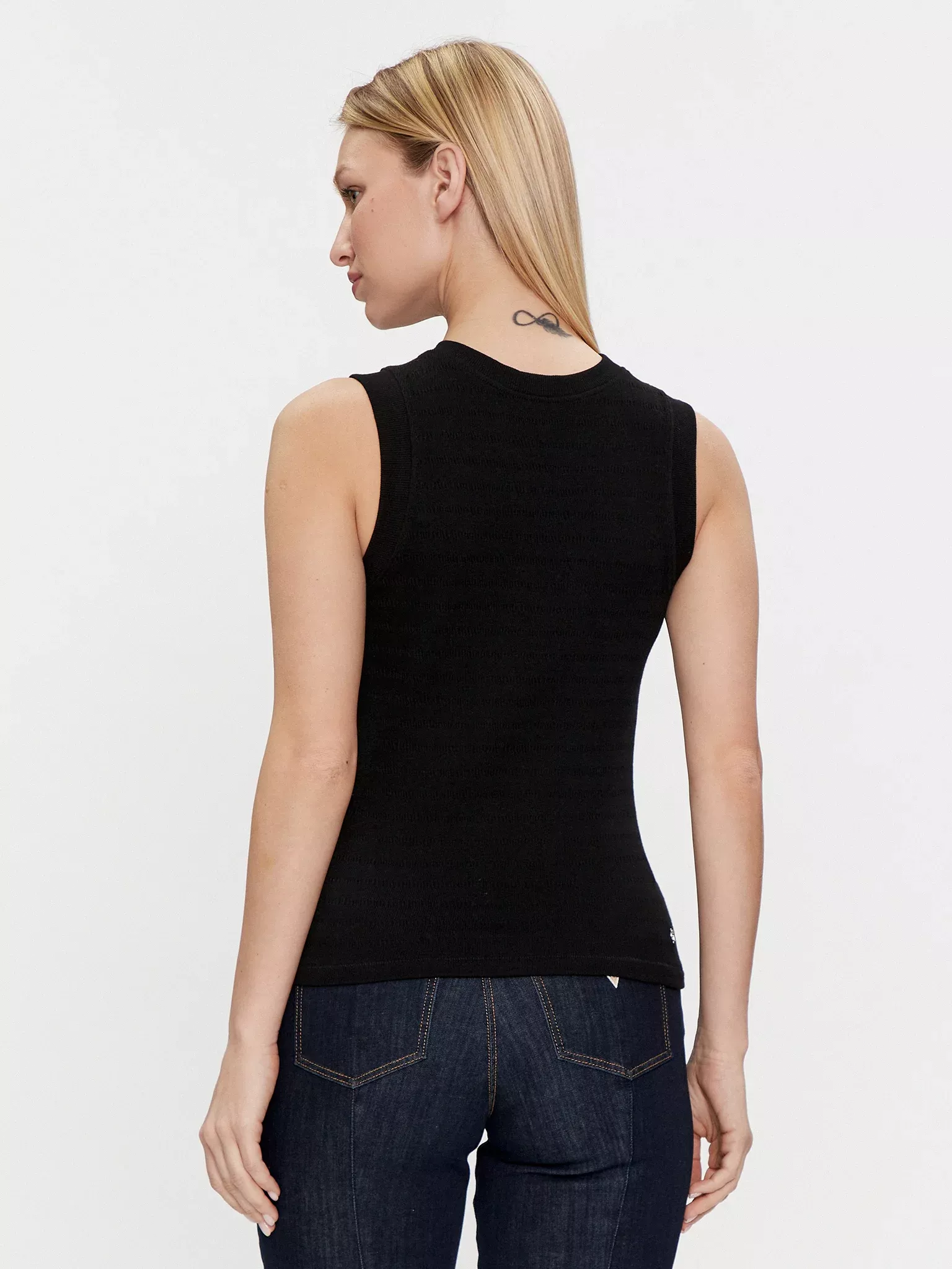 Débardeur  Guess jeans W4GP09 KC790 JBLK Jet Black A996