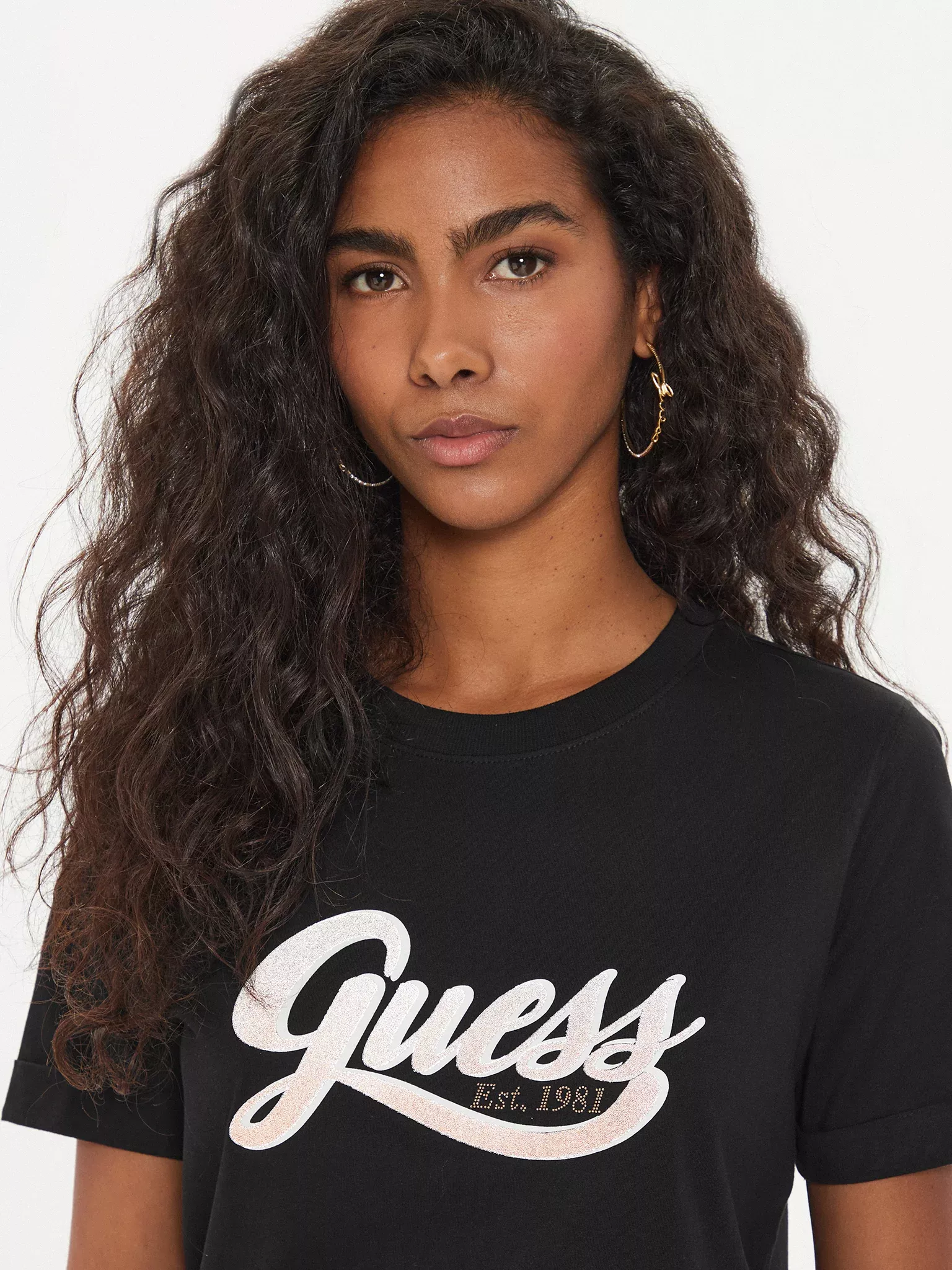 Tee shirt  Guess jeans W4YI09 JA914 JBLK Jet Black A996