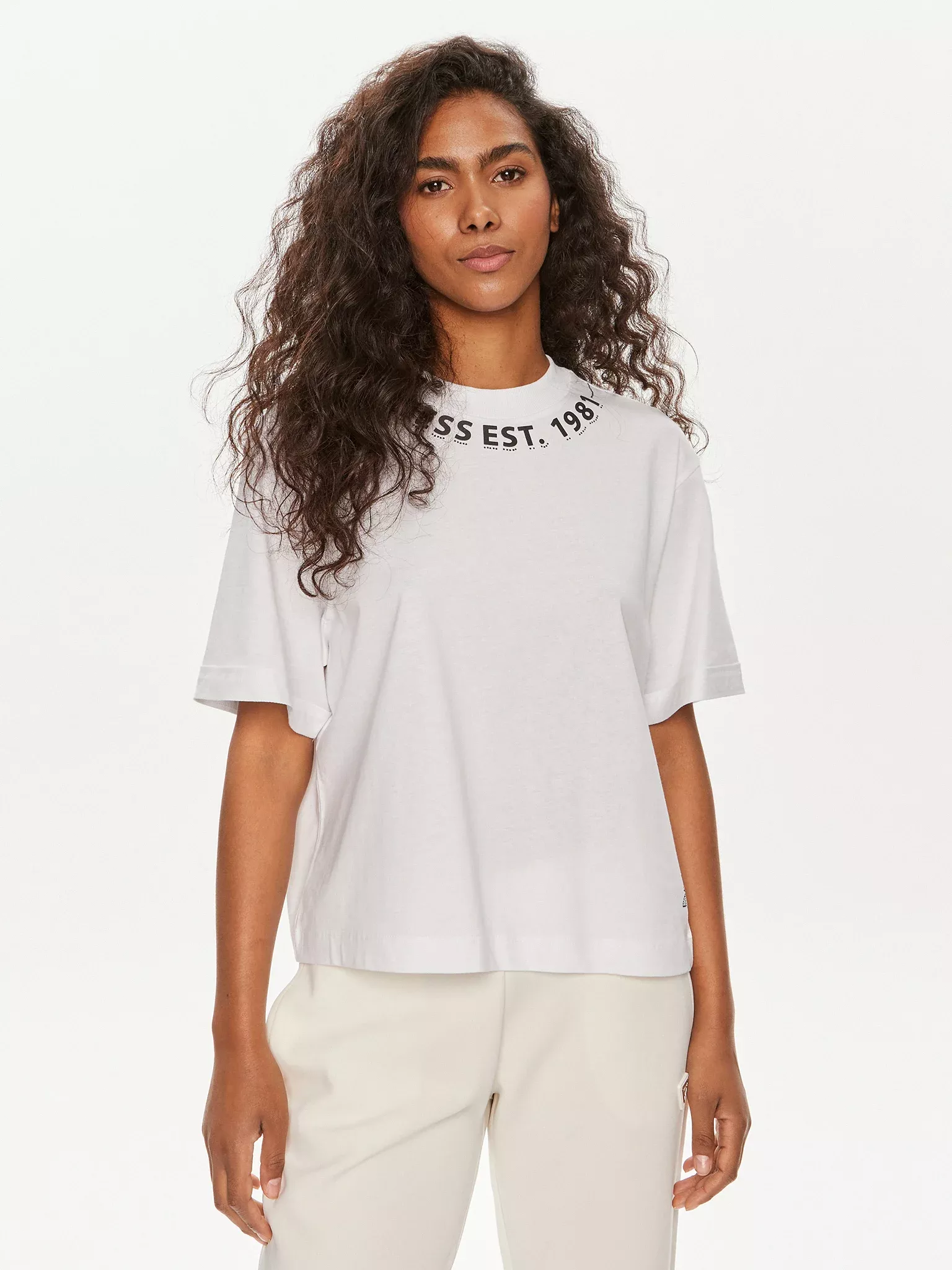 Tee shirt  Guess jeans W4YI14 JA914 G011 Pure White