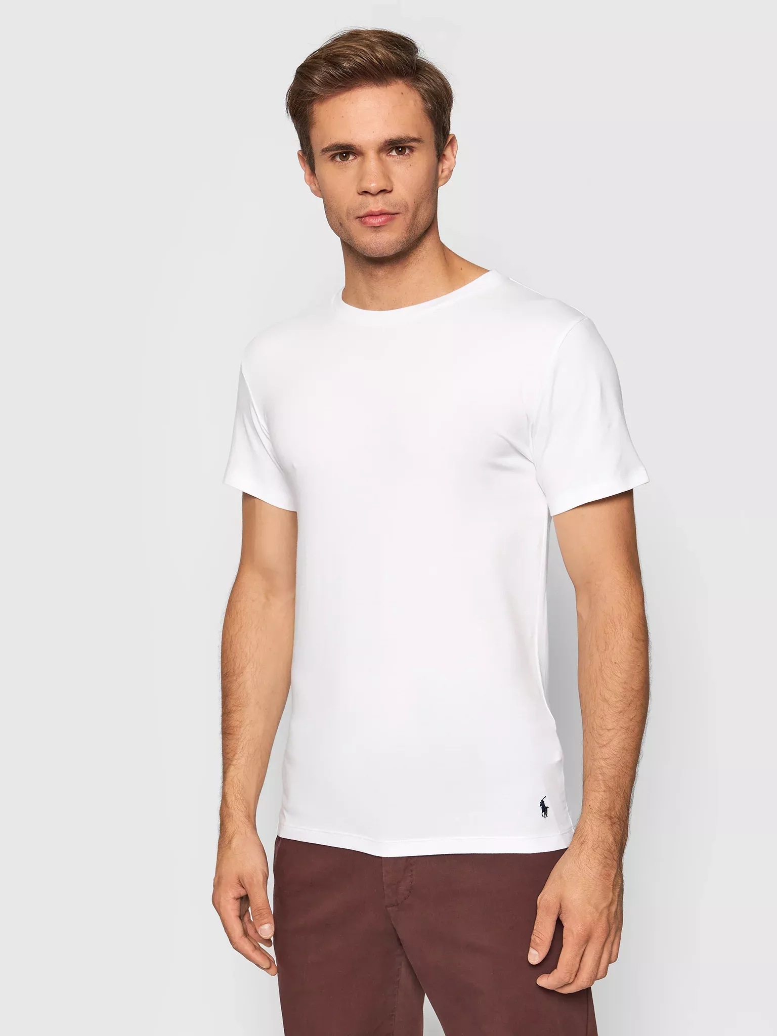 T-S manches courtes  Ralph lauren 714835960 002 2PK WHITE/WHITE