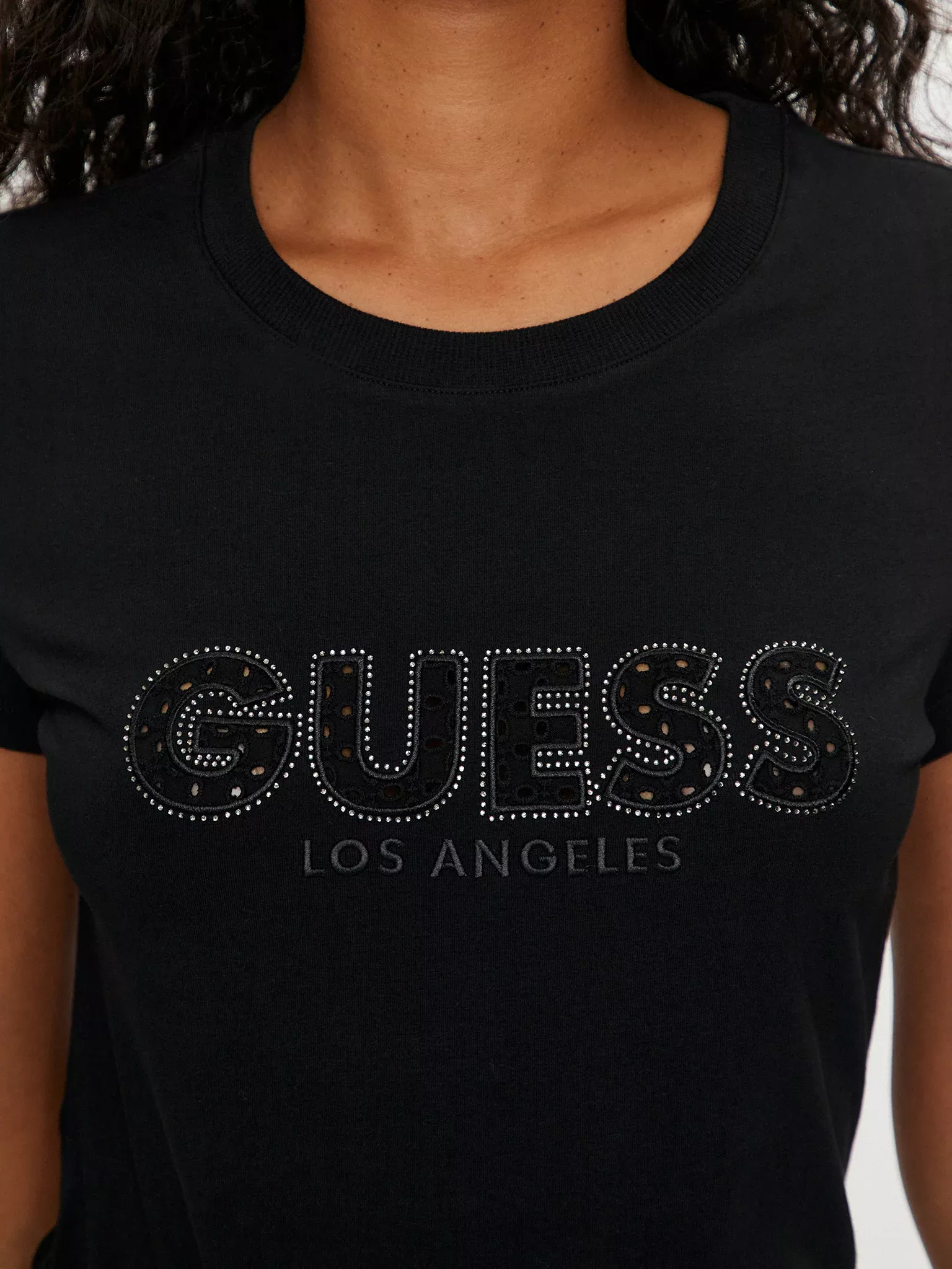 Tee shirt  Guess jeans W4GI14 J1314 JBLK Jet Black A996