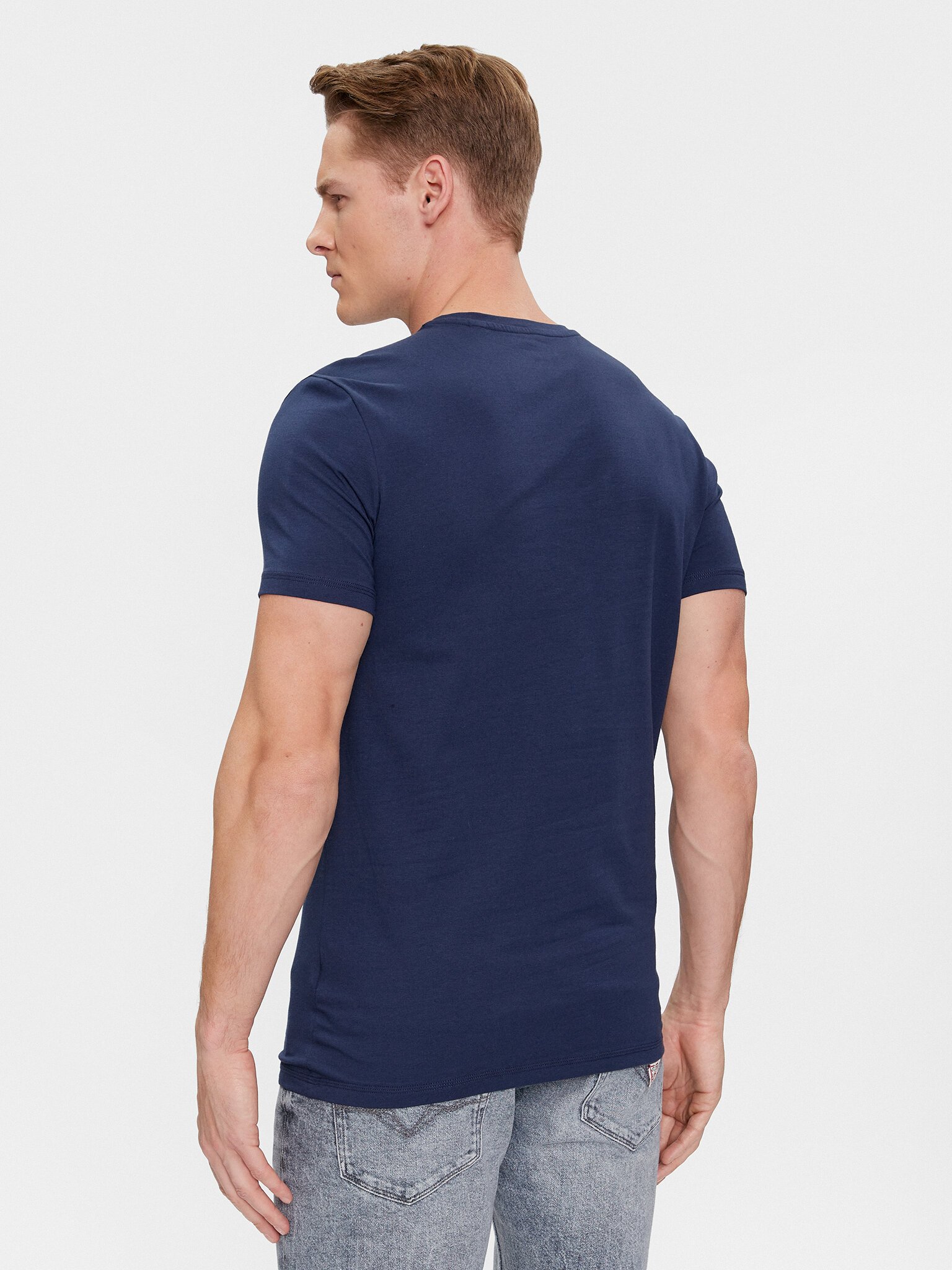 T-S manches courtes  Guess jeans U97G03 KCD31 D780 GONE WILD BLUE