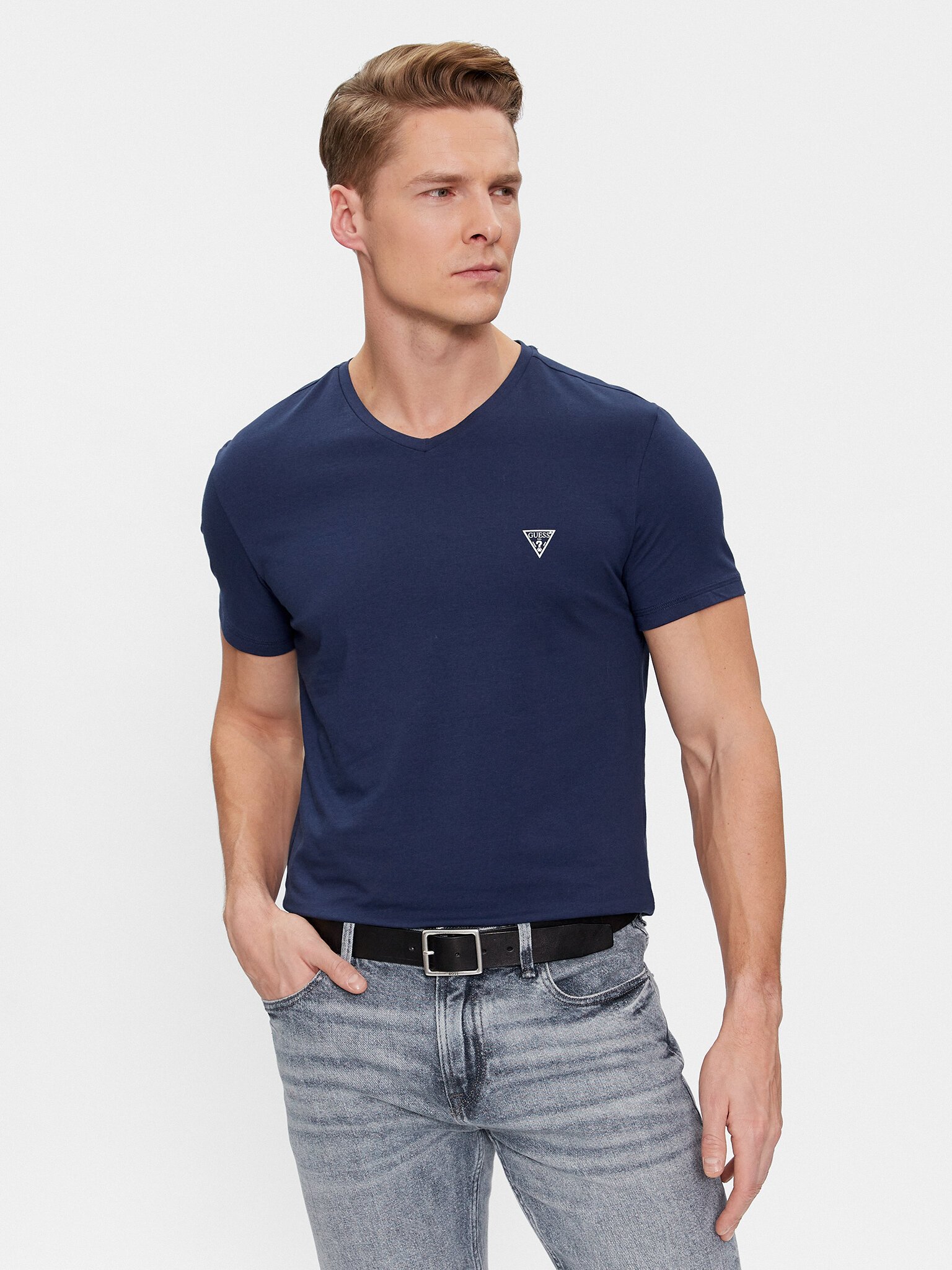 T-S manches courtes  Guess jeans U97G03 KCD31 D780 GONE WILD BLUE